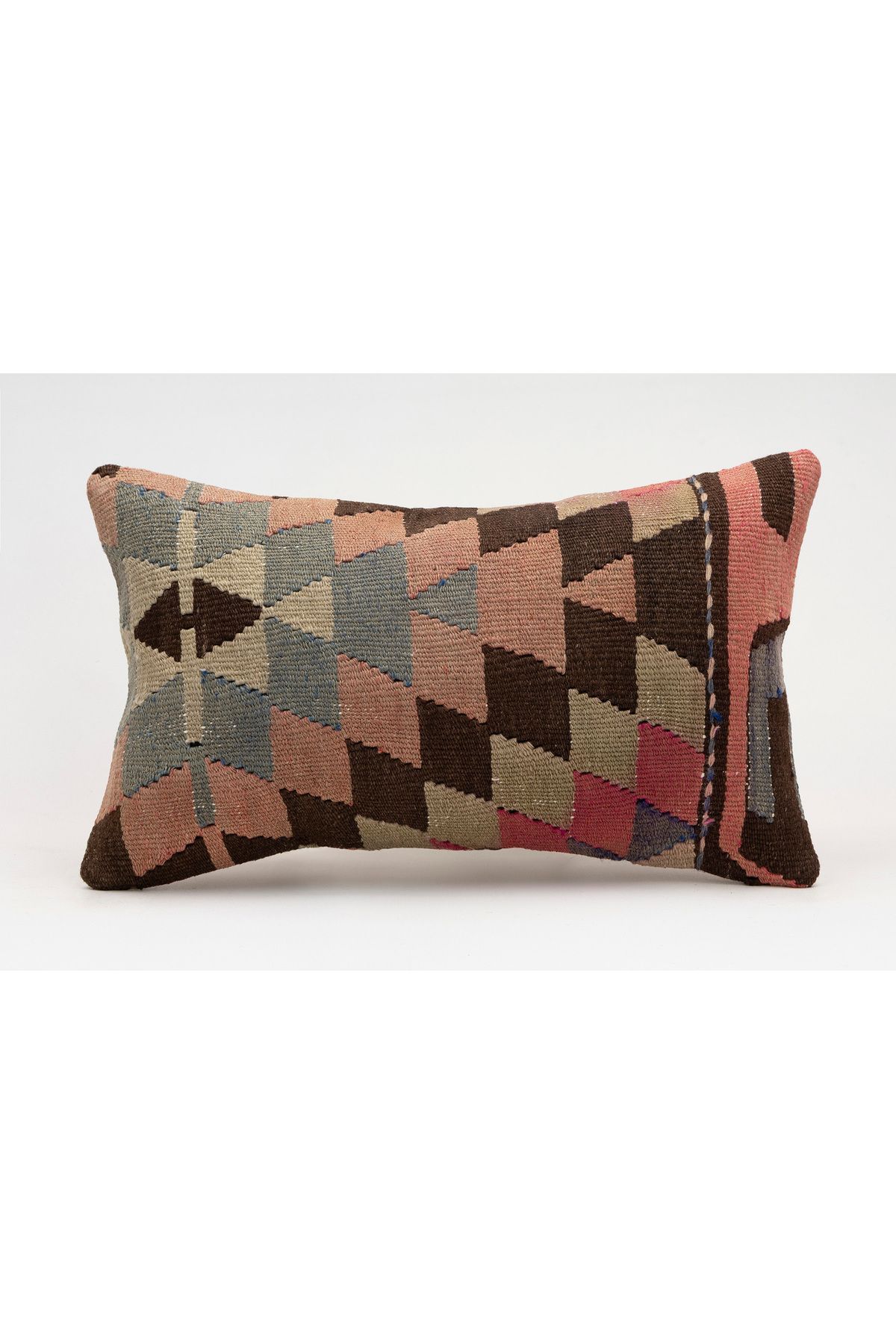 Kilim Whole Sale El Yapımı Kilim'den Yapılmış Vintage Kırlent Kılıfı, Yün, 30x50 Cm