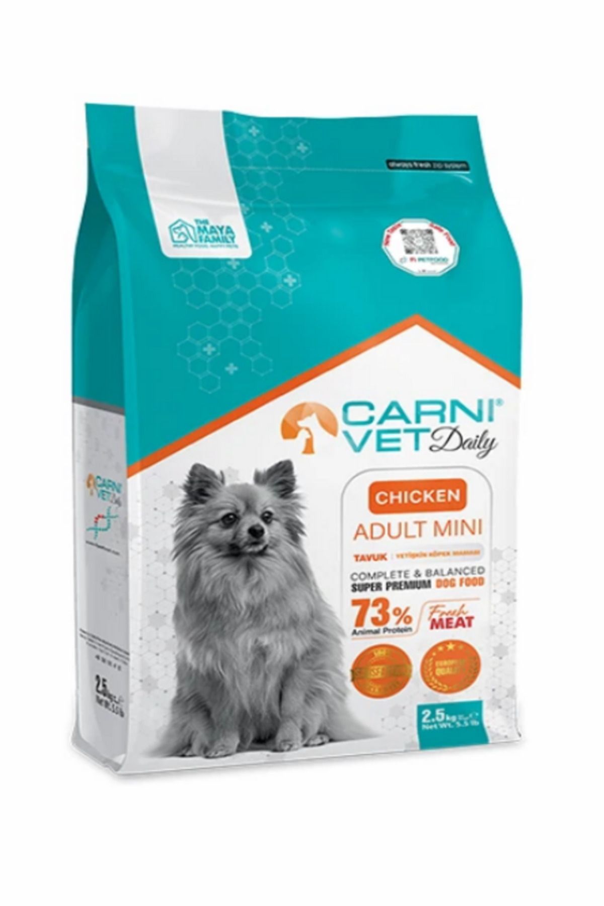 CARNİ VET Carni Vet Daily Mini Küçük Irk Tavuklu Yetişkin Köpek Maması – 2.5 kg