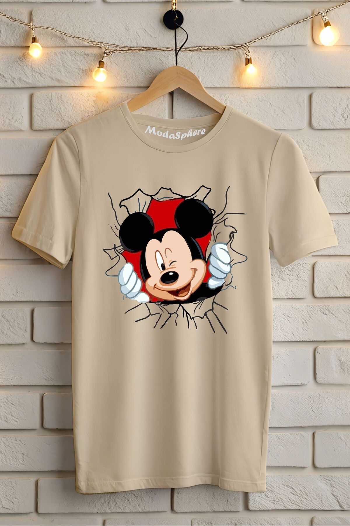 ModaSphere Baskılı Unisex Oversize Tişört