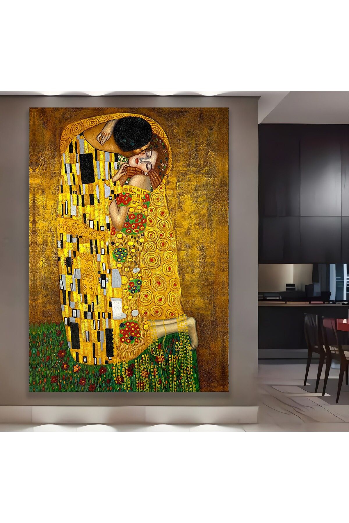 EMYA HOME Gustav Klimt - The Kiss 1907 Kanvas Tablo