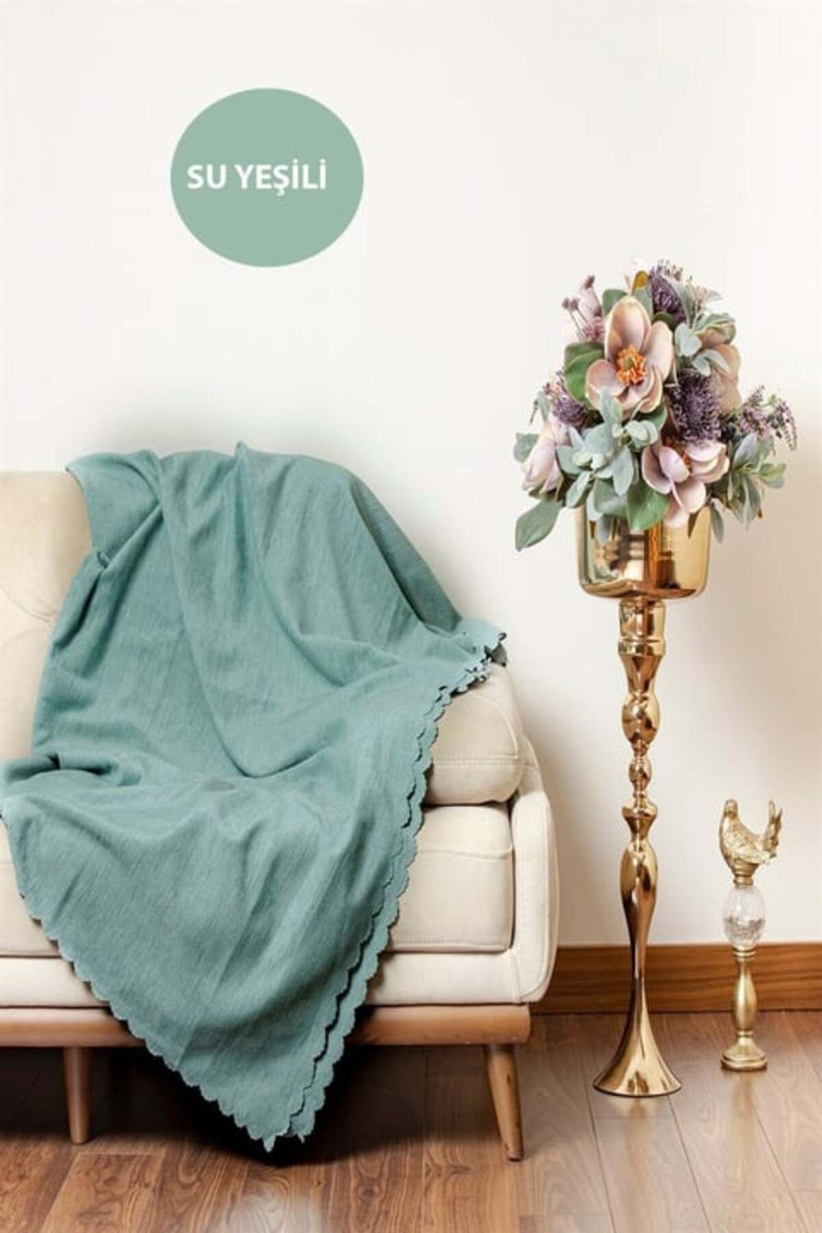 Hig Store Şönil Kumaş Düz Desen Çift Taraflı Koltuk Örtüsü / Çekyat Örtüsü 175 X 215 Ebat