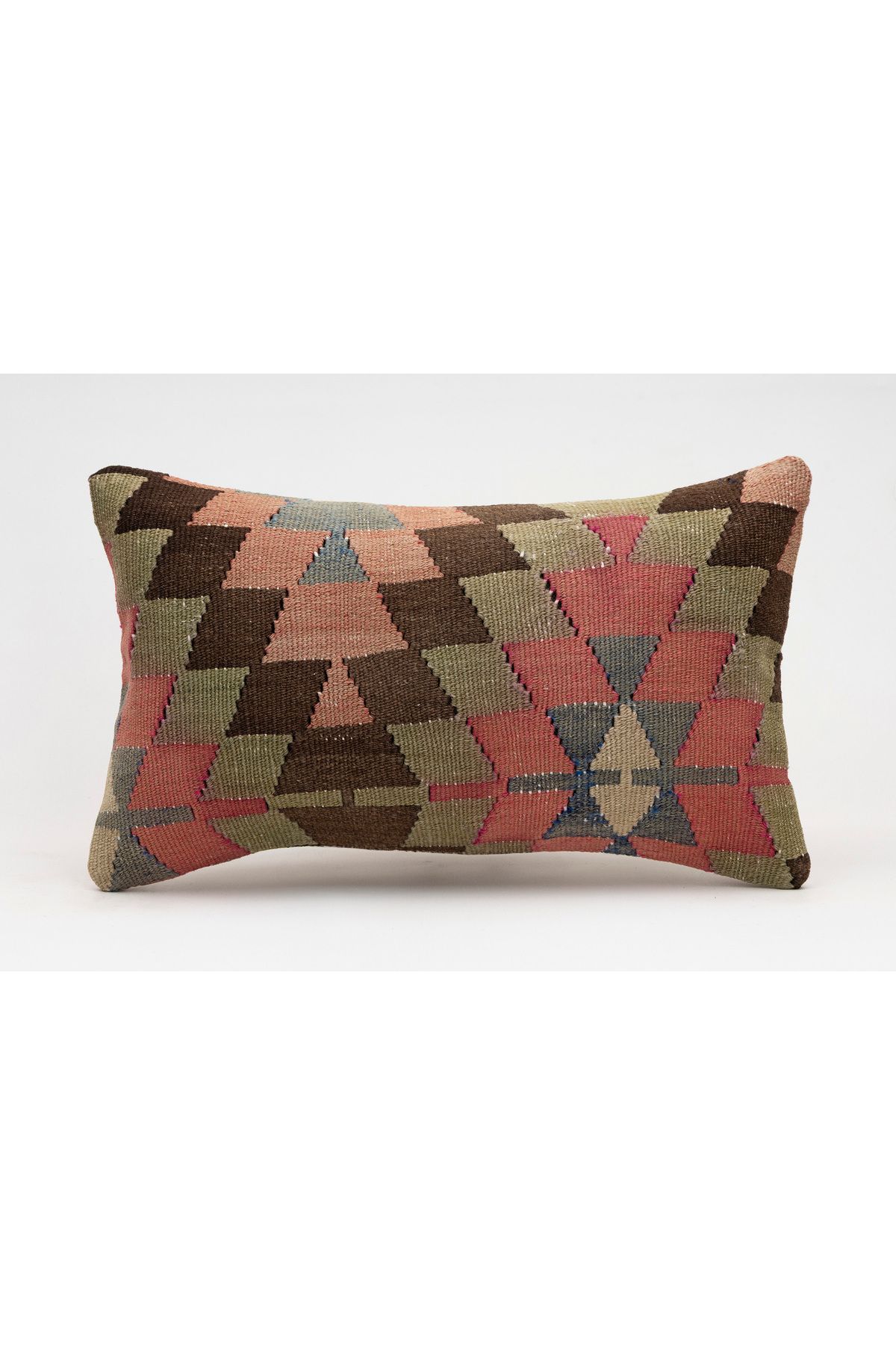 Kilim Whole Sale El Yapımı Kilim'den Yapılmış Vintage Kırlent Kılıfı, Yün, 30x50 Cm