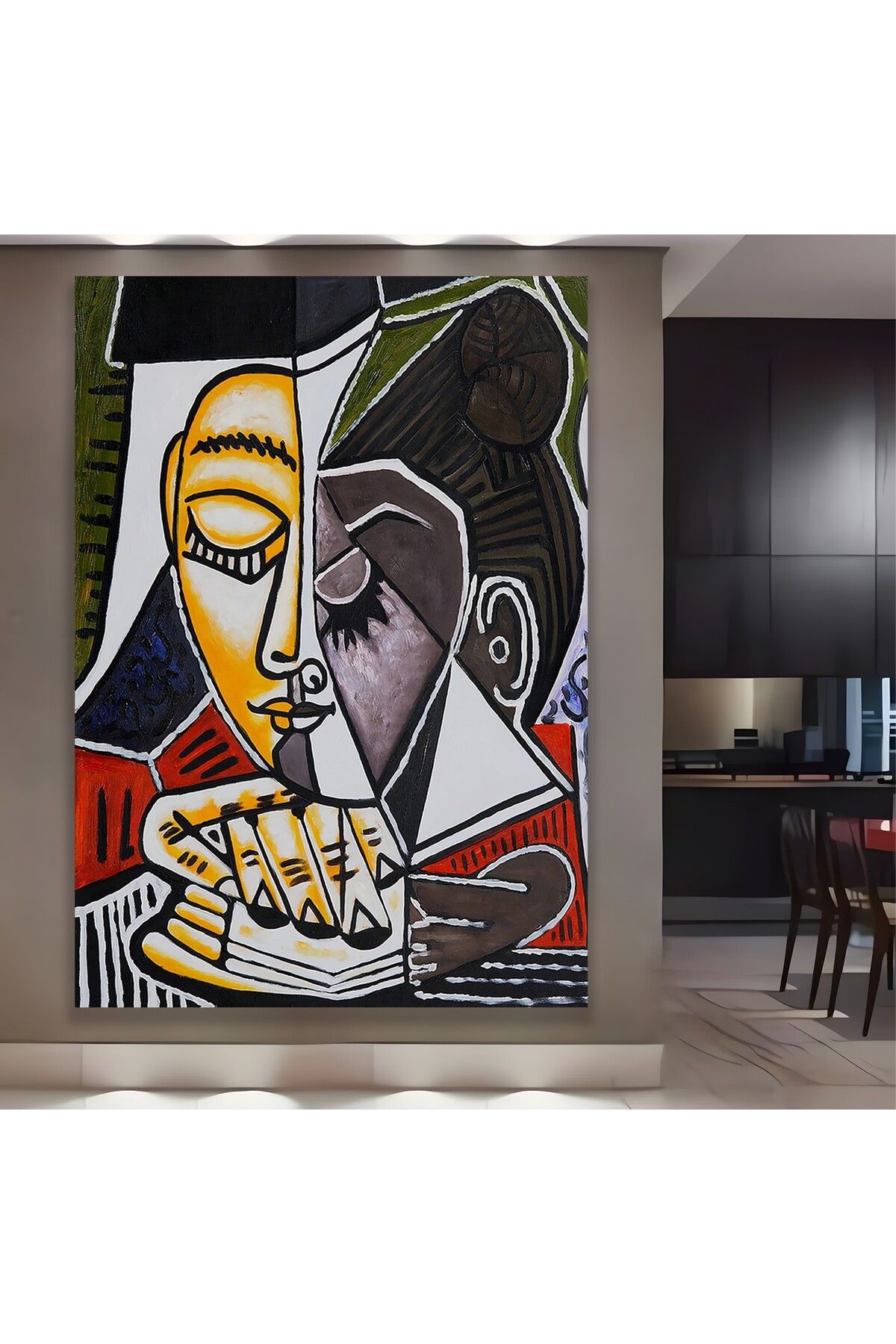 EMYA HOME Pablo Picasso - Tete Dune Femme Kanvas Tablo
