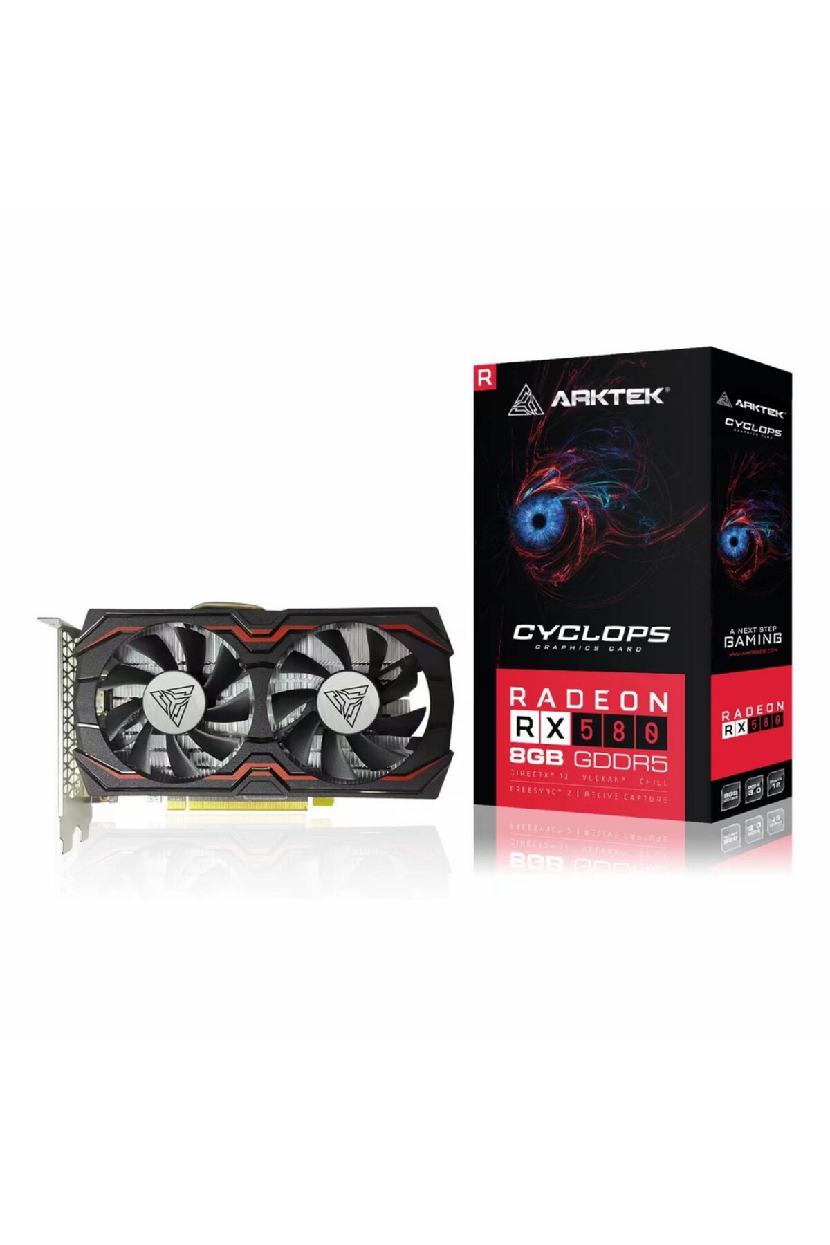 arktek Cyclops Radeon RX 580 8GB GDDR5 256Bit DVI/HDMI/DP Ekran