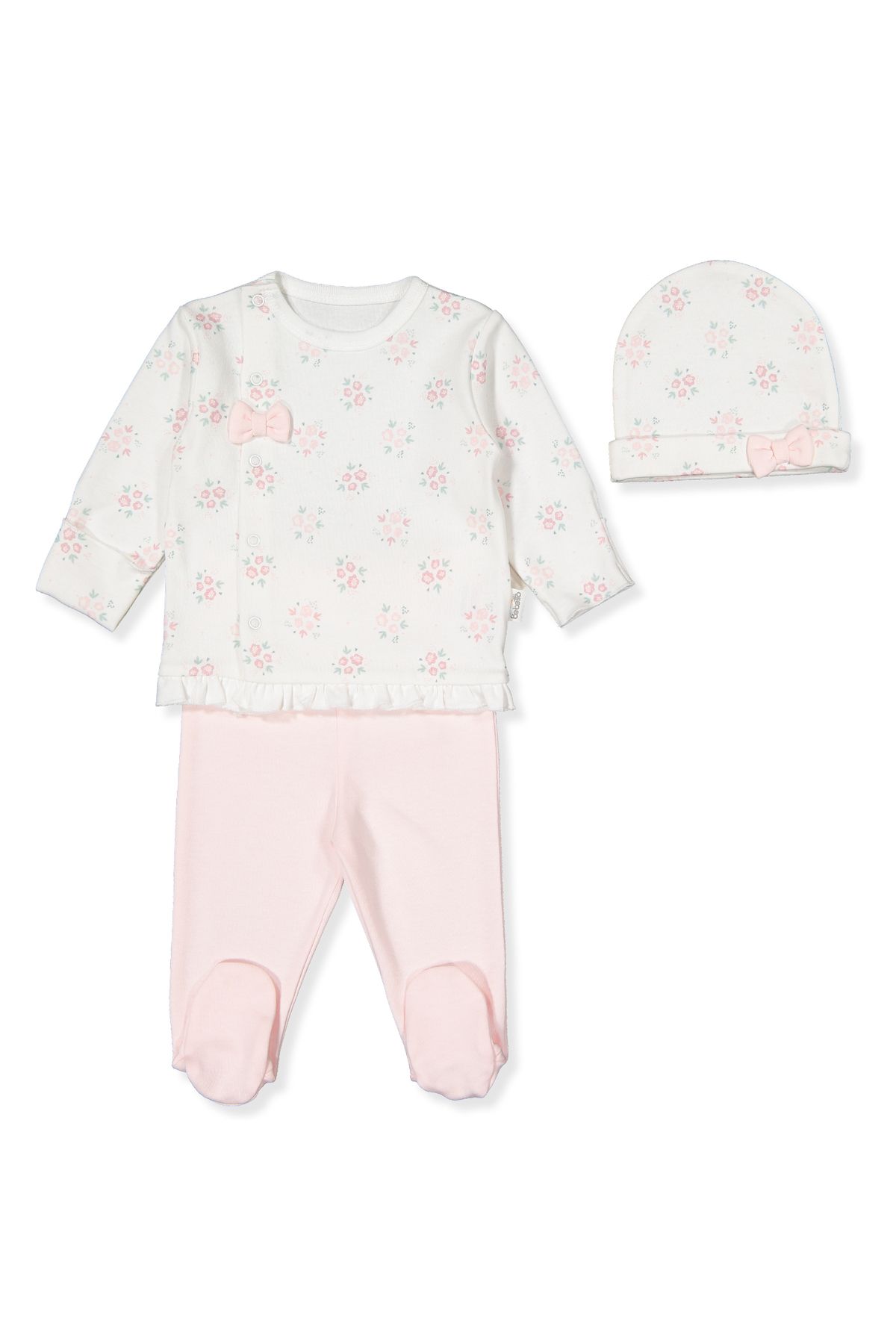 Bebetto İNTERLOK ZIBIN SET 3LÜ (FLOWERS/25) Z976 LİLA 0-1M/56CM
