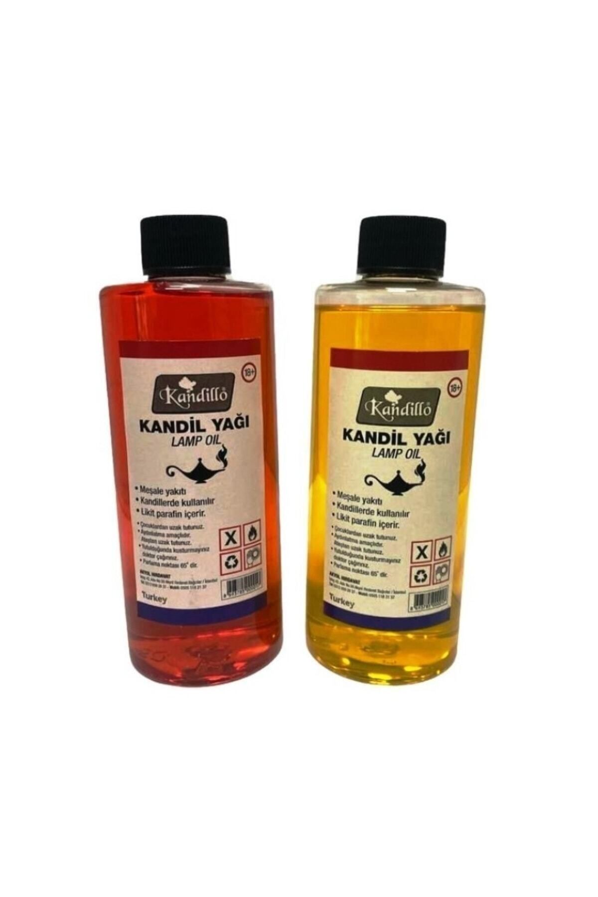 DEKORANLA Kandil Yağı 250ml 2'li Set, Kokusuz, Dumansız, İç Mekan Gaz Lambası Yakıtı