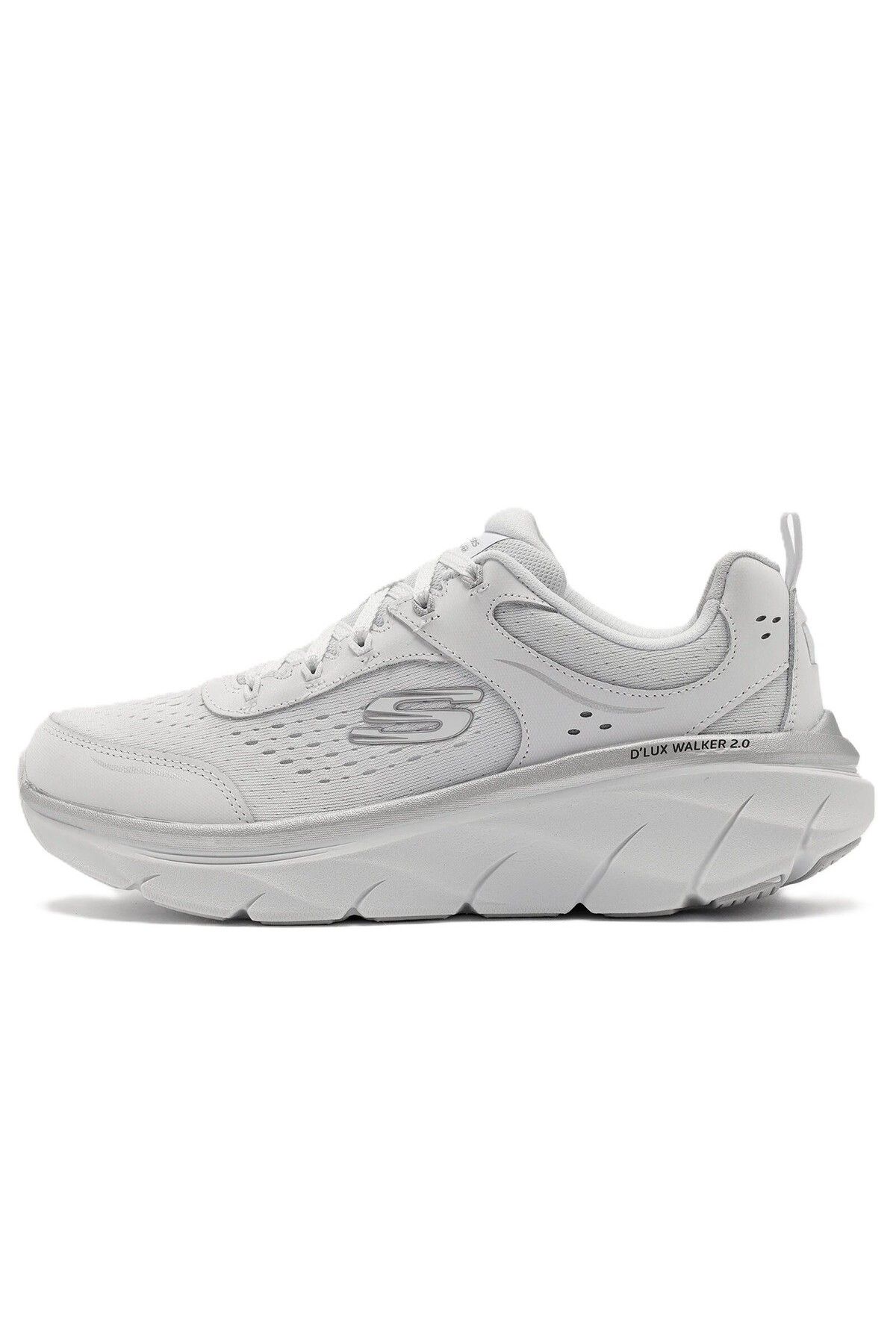 SKECHERS D'lux Walker 2.0-Gradient Glam Memory Foam Leather Womens Walking Shoes Hakiki Deri Hafızal