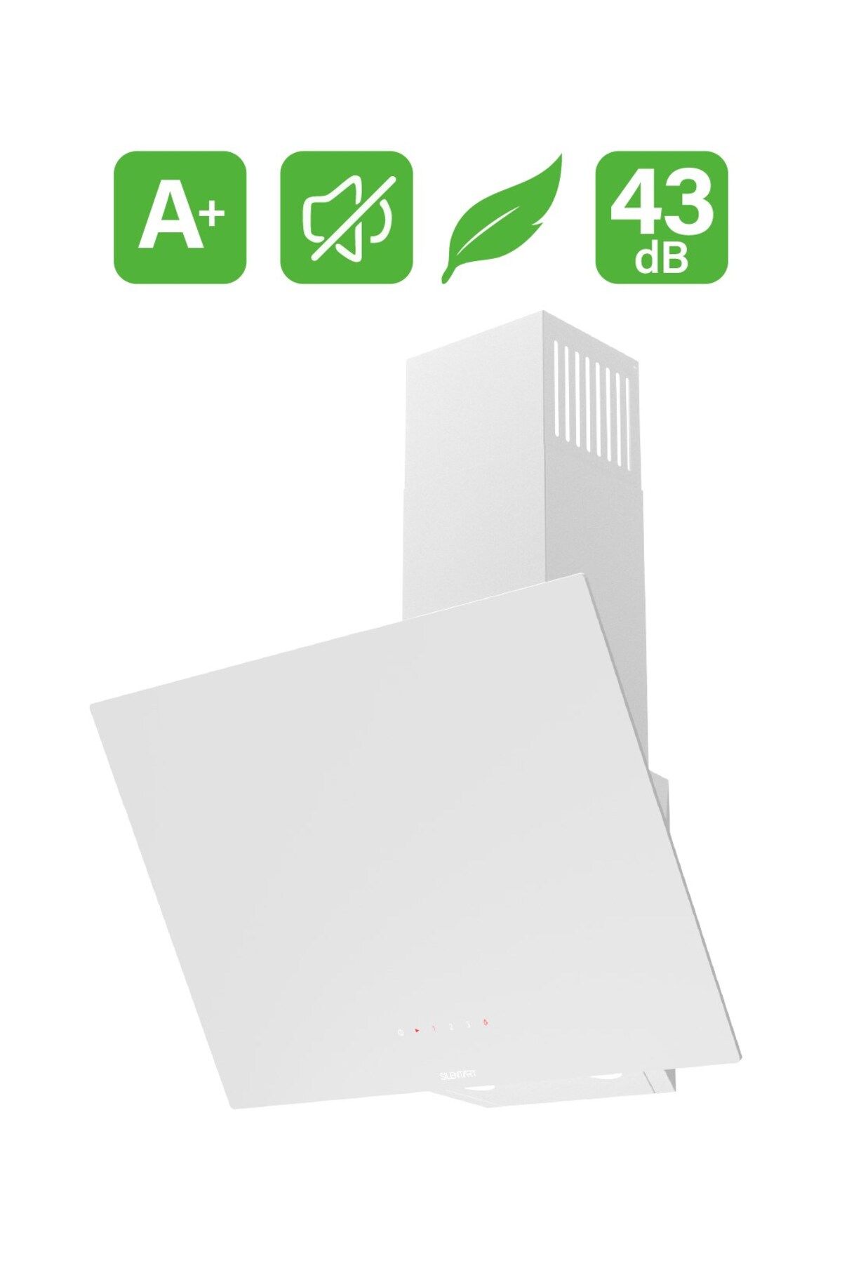 Ferre D078 Beyaz Ultra Sessiz SilentArt 60 cm Ankastre Davlumbaz