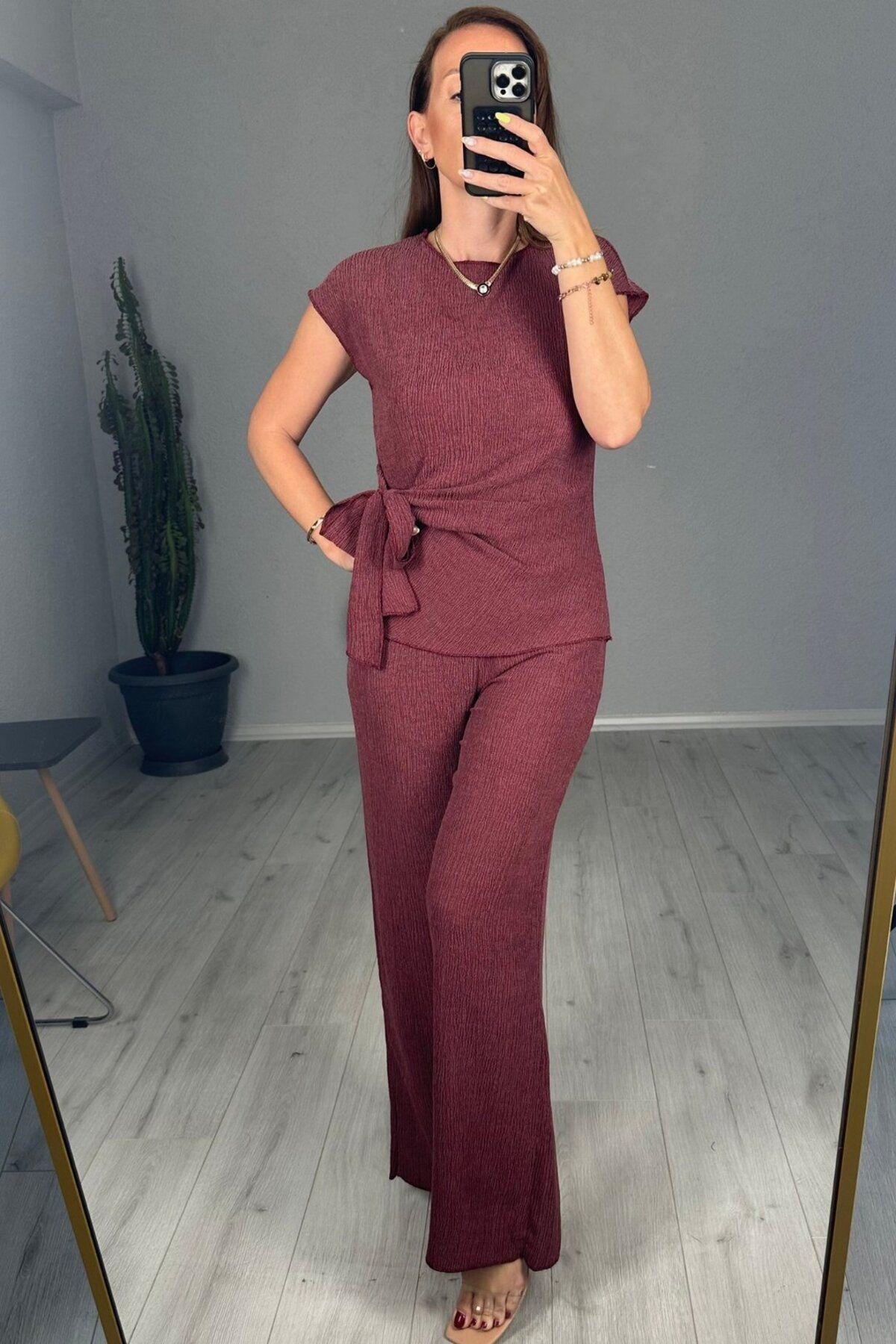 lady special Düşük Kol Yandan Bağlamalı Takım