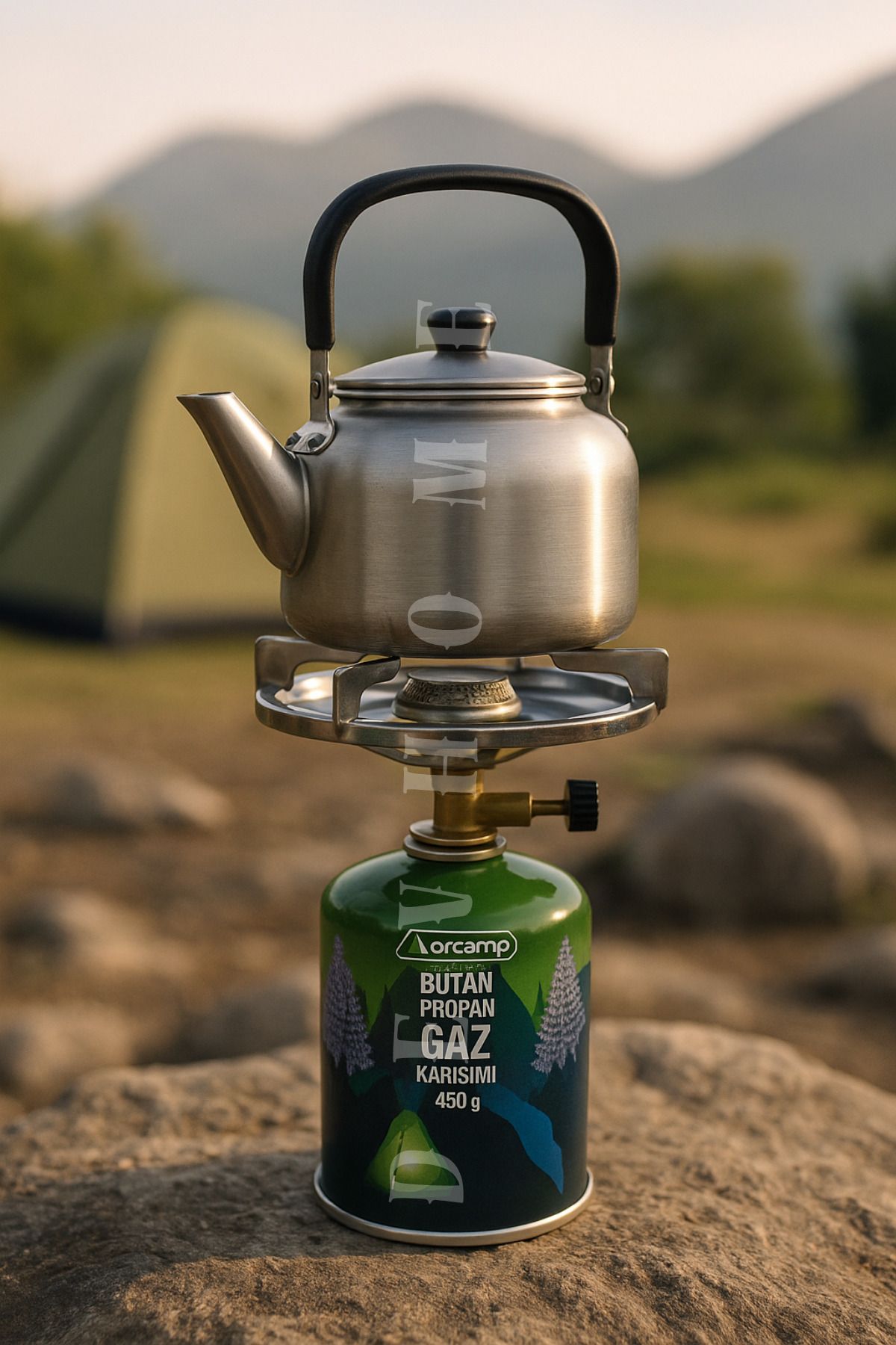 devhome Siboplu Kamp Ocağı Seti Outdoor Kamp Ocak | 450g Kartuşlu Taşınabilir Tüp Ocak Bütan Propan Gaz