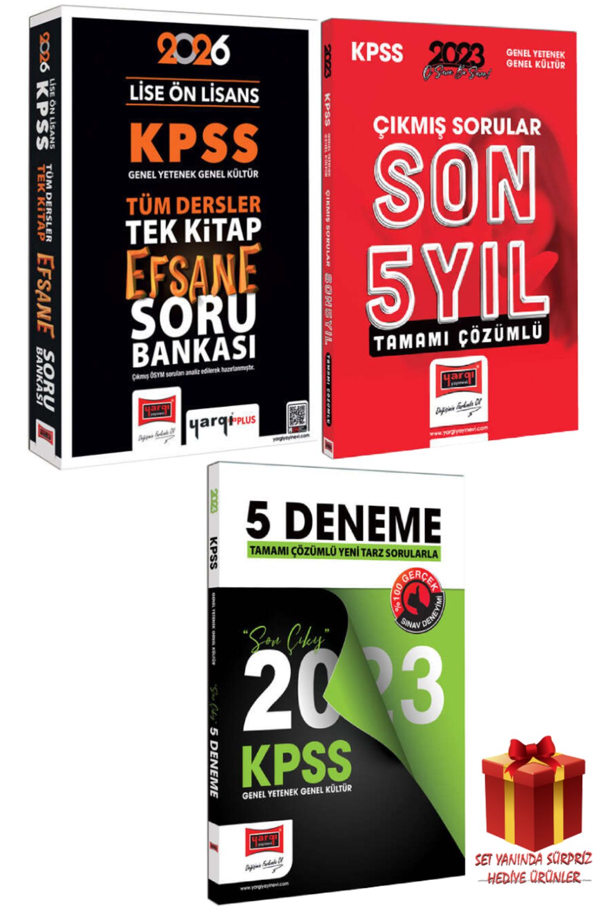 Yargı Yayınları 2026 Yargı Lise Ön Lisans Tüm Dersler Efsane Soru Bankası+GYGK Çıkmış Sorular+GYGK Deneme