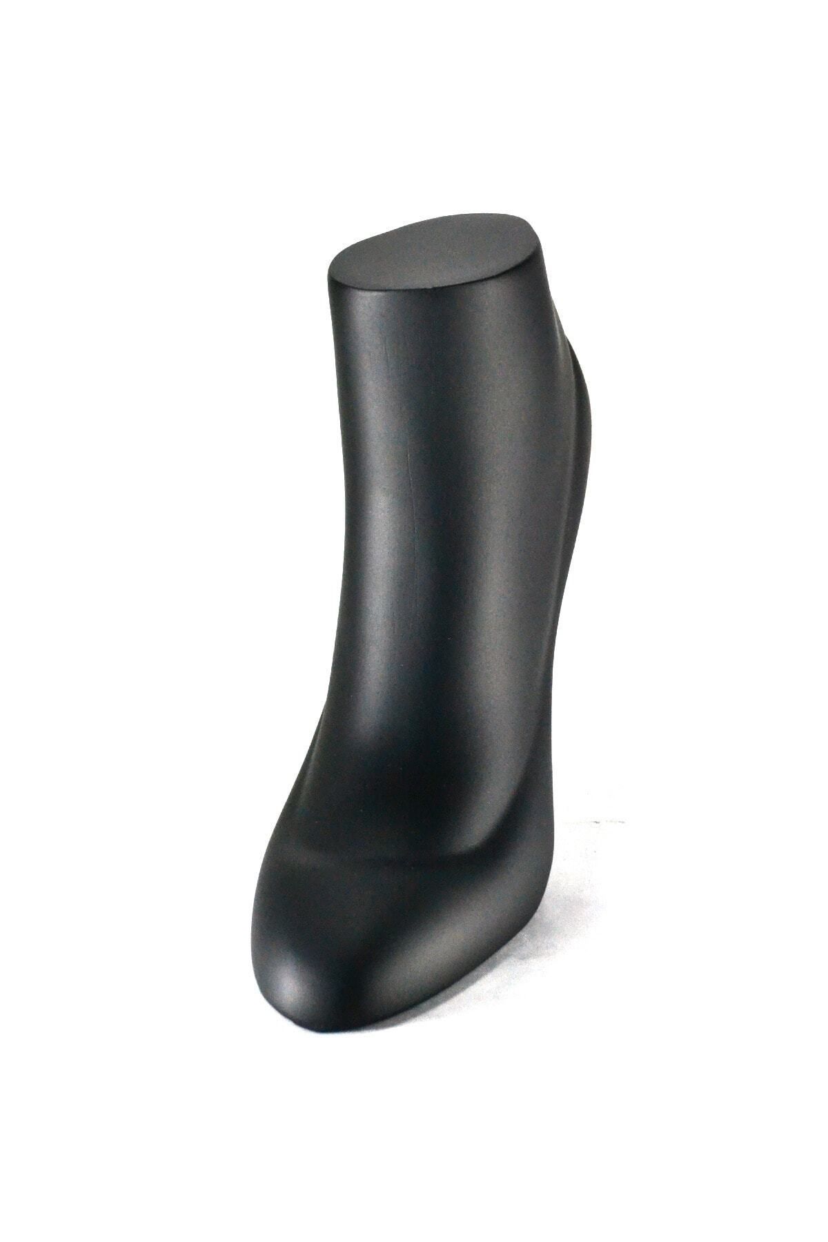 DEKORANLA Şık ayak takı mankeni, polyester, siyah, modern sergileme aksesuarı