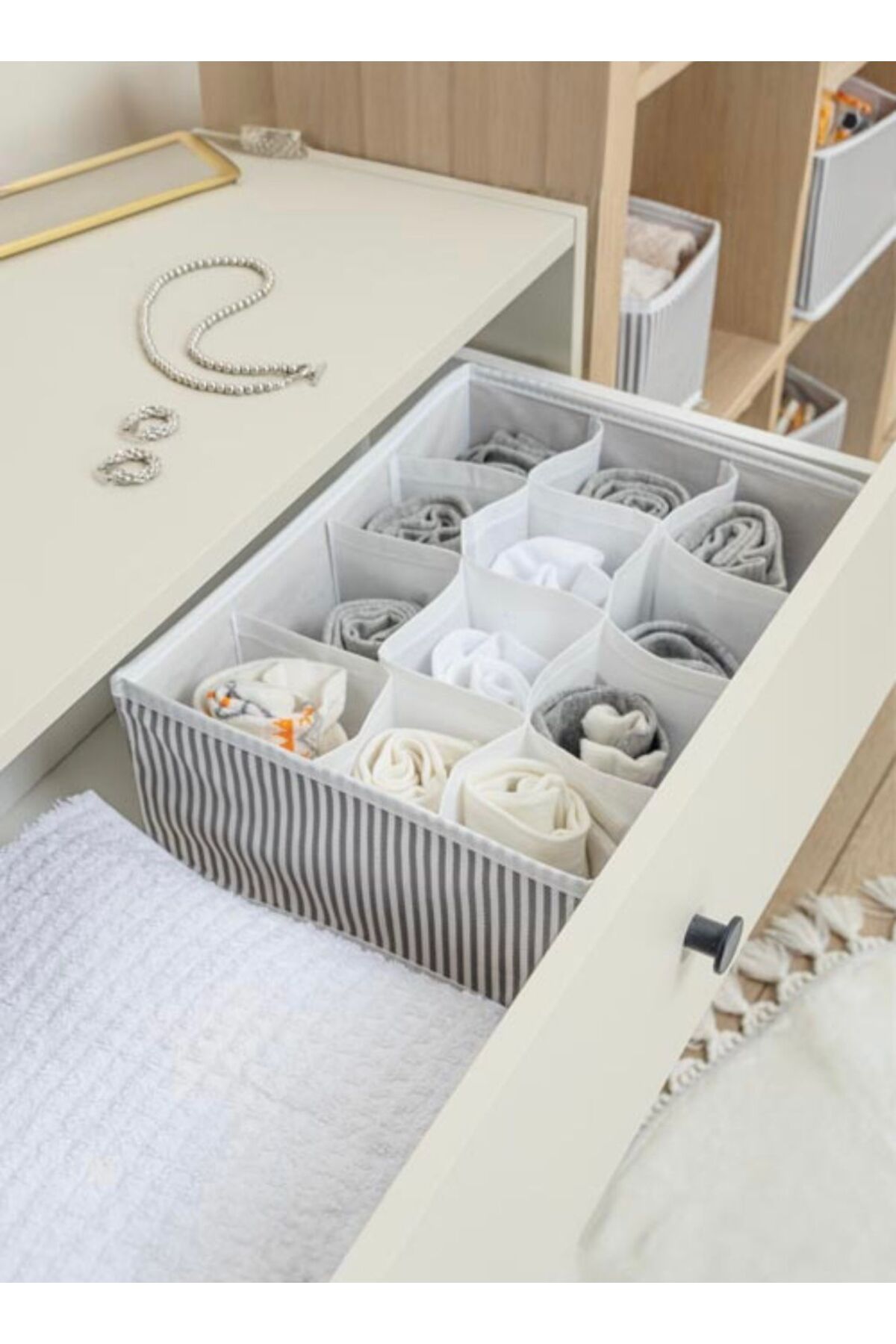 Era Concept 12 Bölmeli Çok Amaçlı Organizer - Çekmece Organizeri 31x25x Klasik