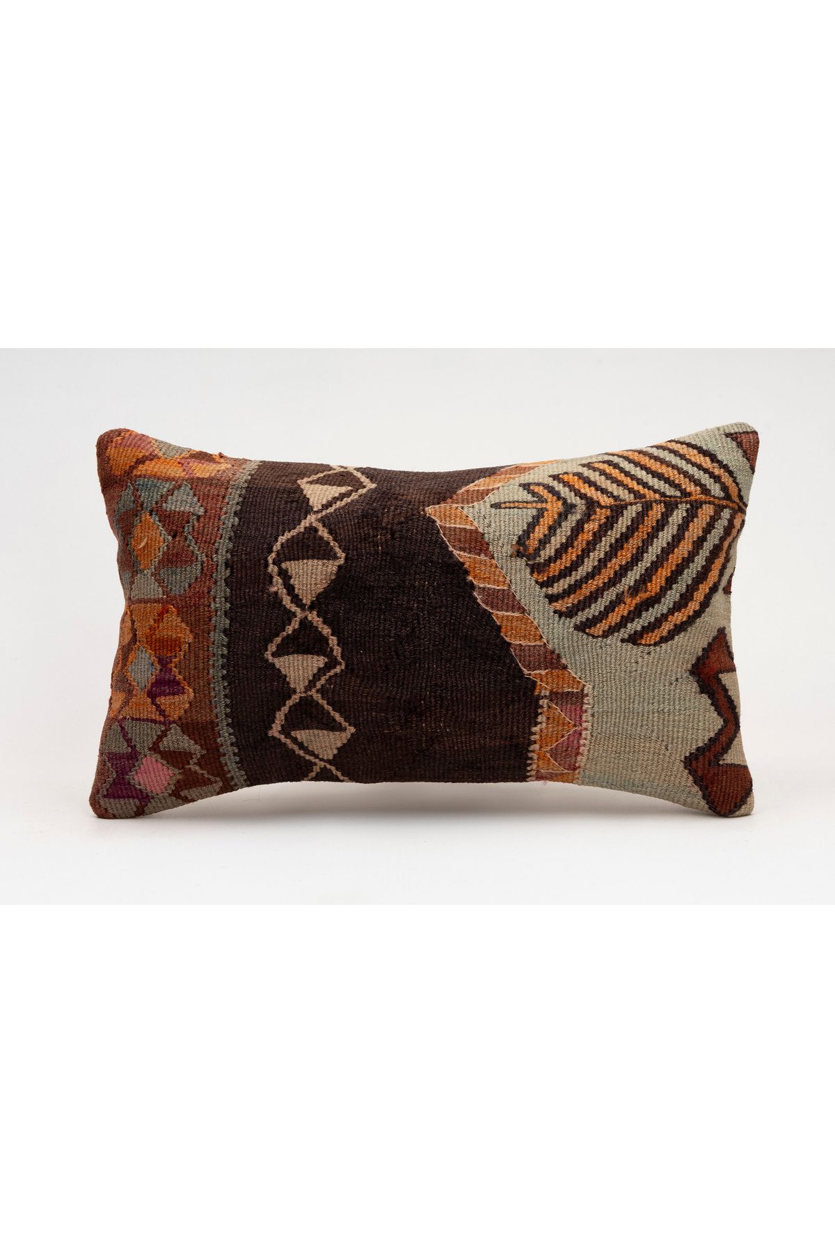 Kilim Whole Sale El Yapımı Kilim'den Yapılmış Vintage Kırlent Kılıfı, Yün, 30x50 Cm