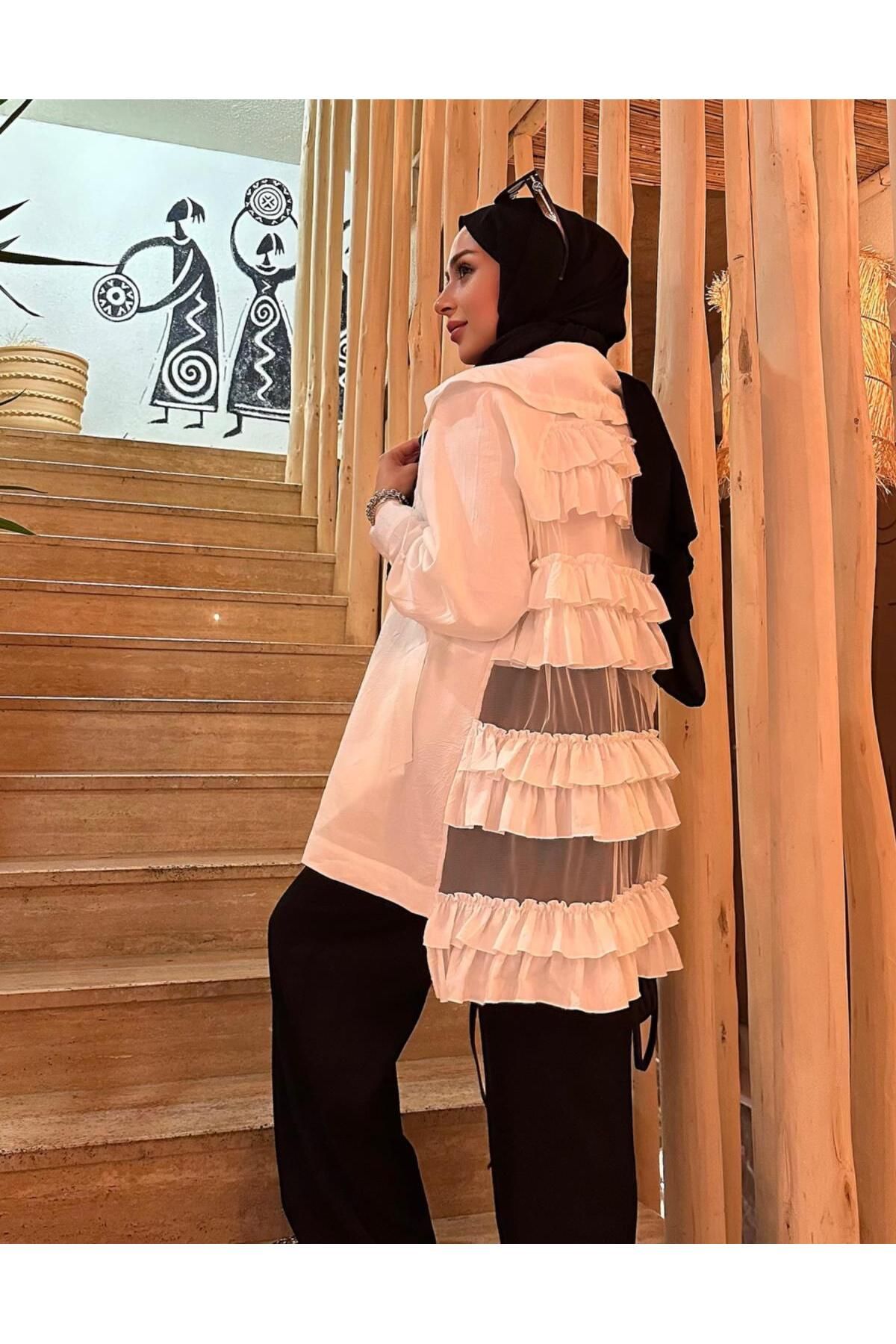 Hare Butik ZETA ORGANZE FIRFIR DETAY CEKET