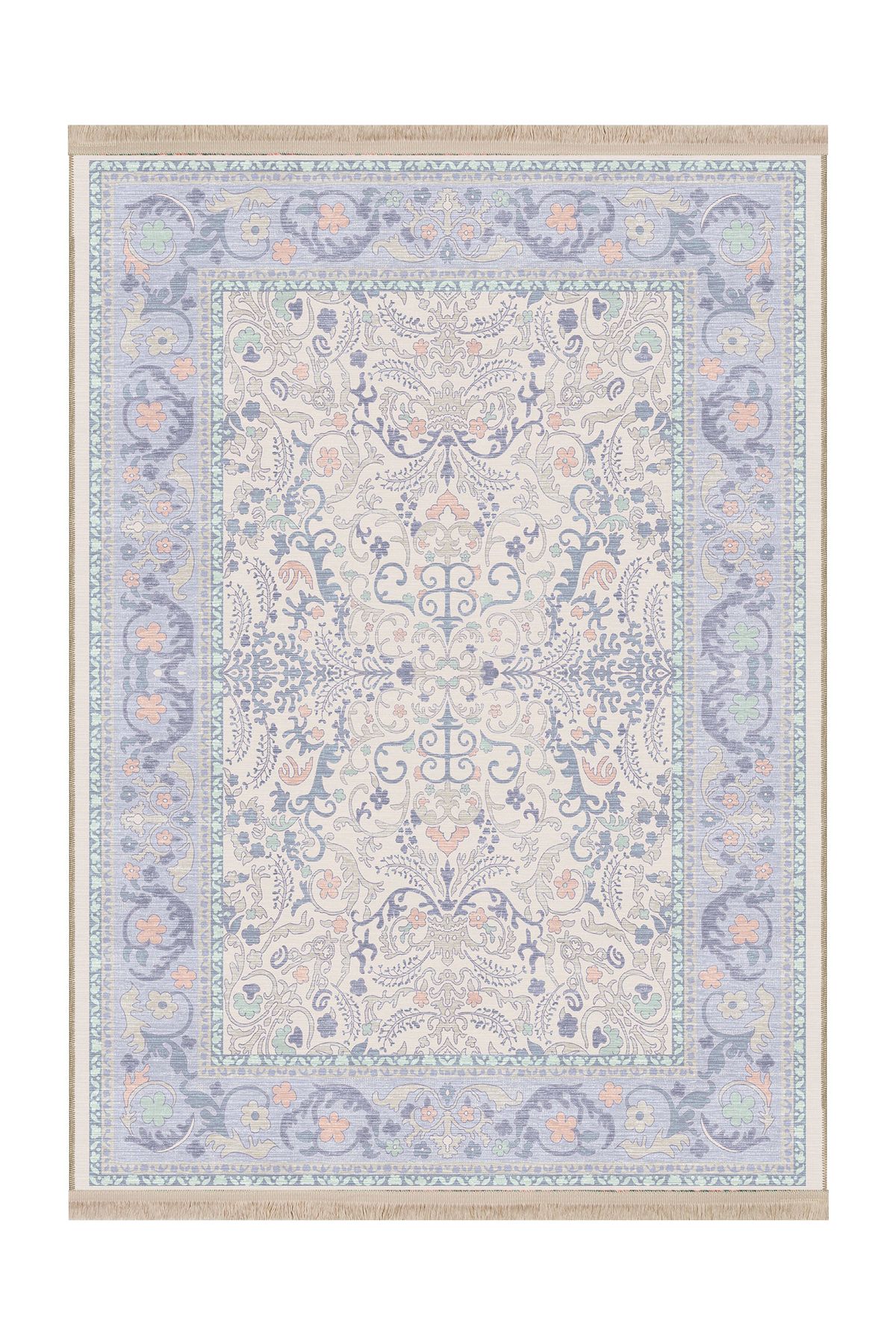 Rugs Modern Halı Mottos Koleksiyonu Soft Renkler Sarmaşık Desenli Dokuma Taban Dekoratif Halı mottos22