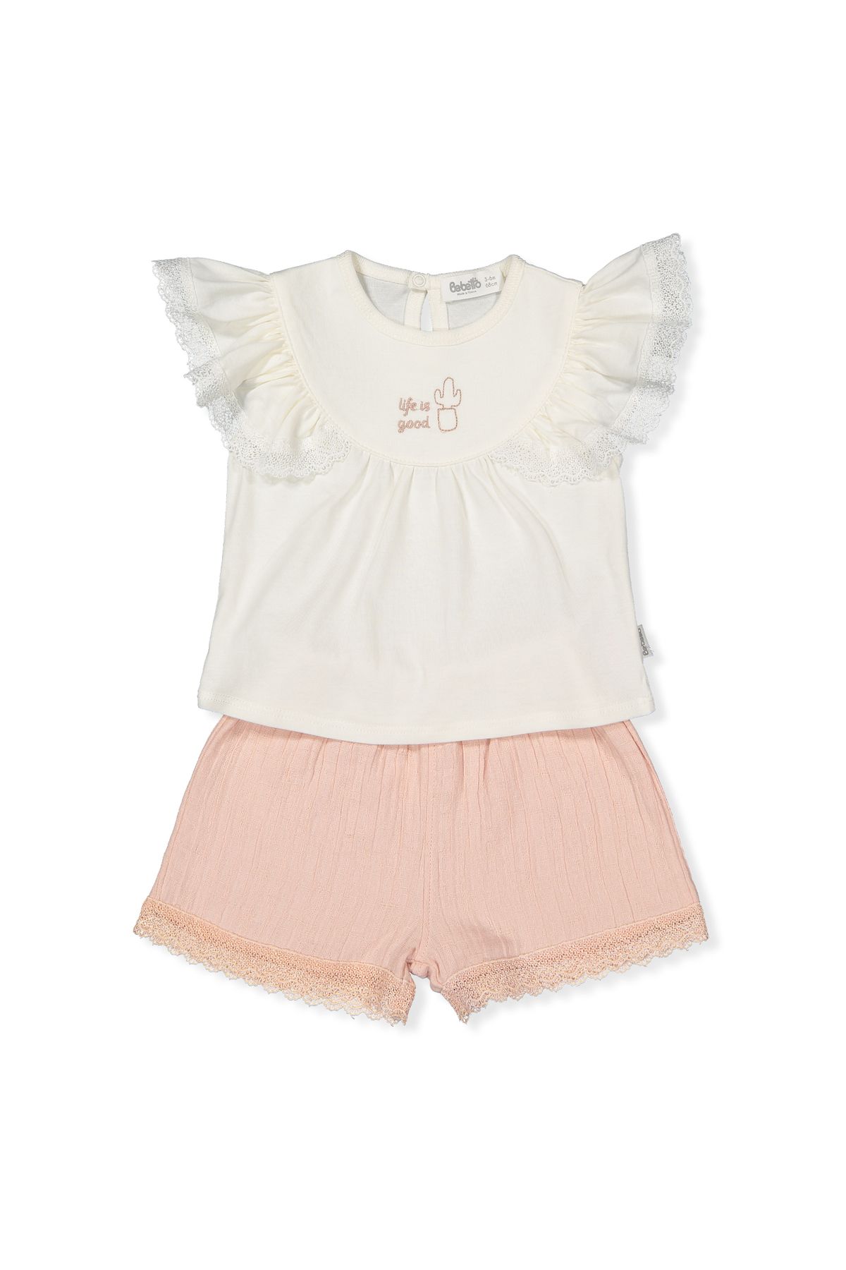 Bebetto DOKUMA ŞORT 2Lİ TAKIM (CLASSY GIRL) K4815