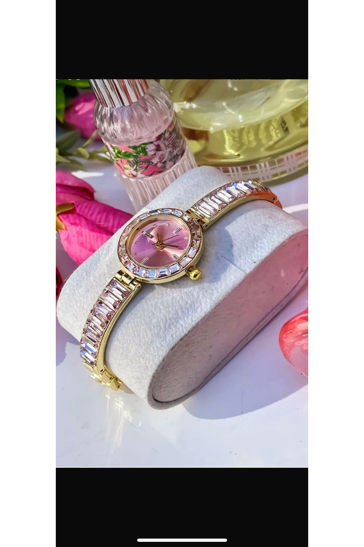 couseum Coliseum Kadın Rose Gold Taşlı Bileklik Kol Saati