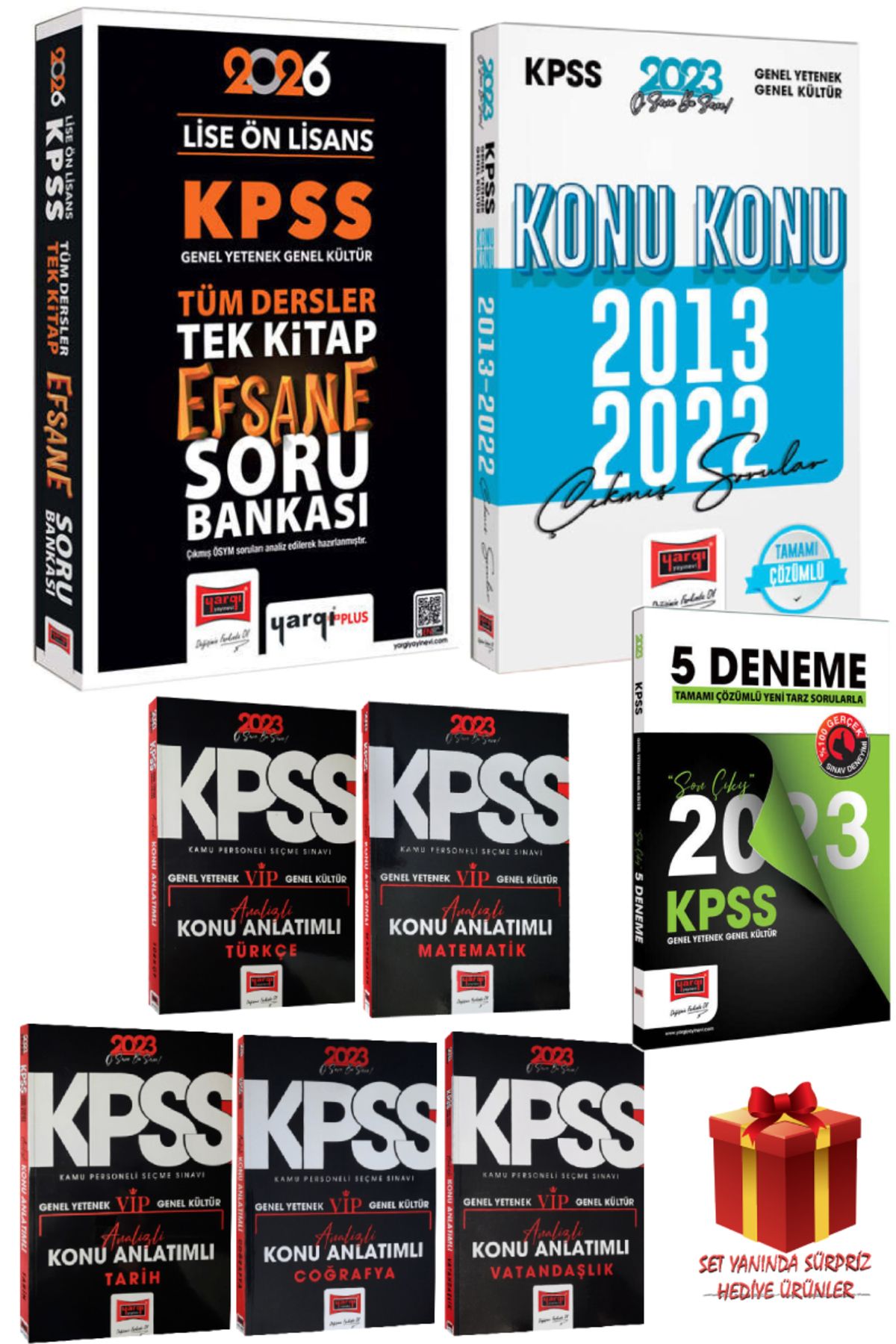Yargı Yayınları 2026 Yargı Lise Ön Lisans Tüm Dersler Efsane Soru Bankası+GYGK Çıkmış Sorular+Konular+GYGK Deneme