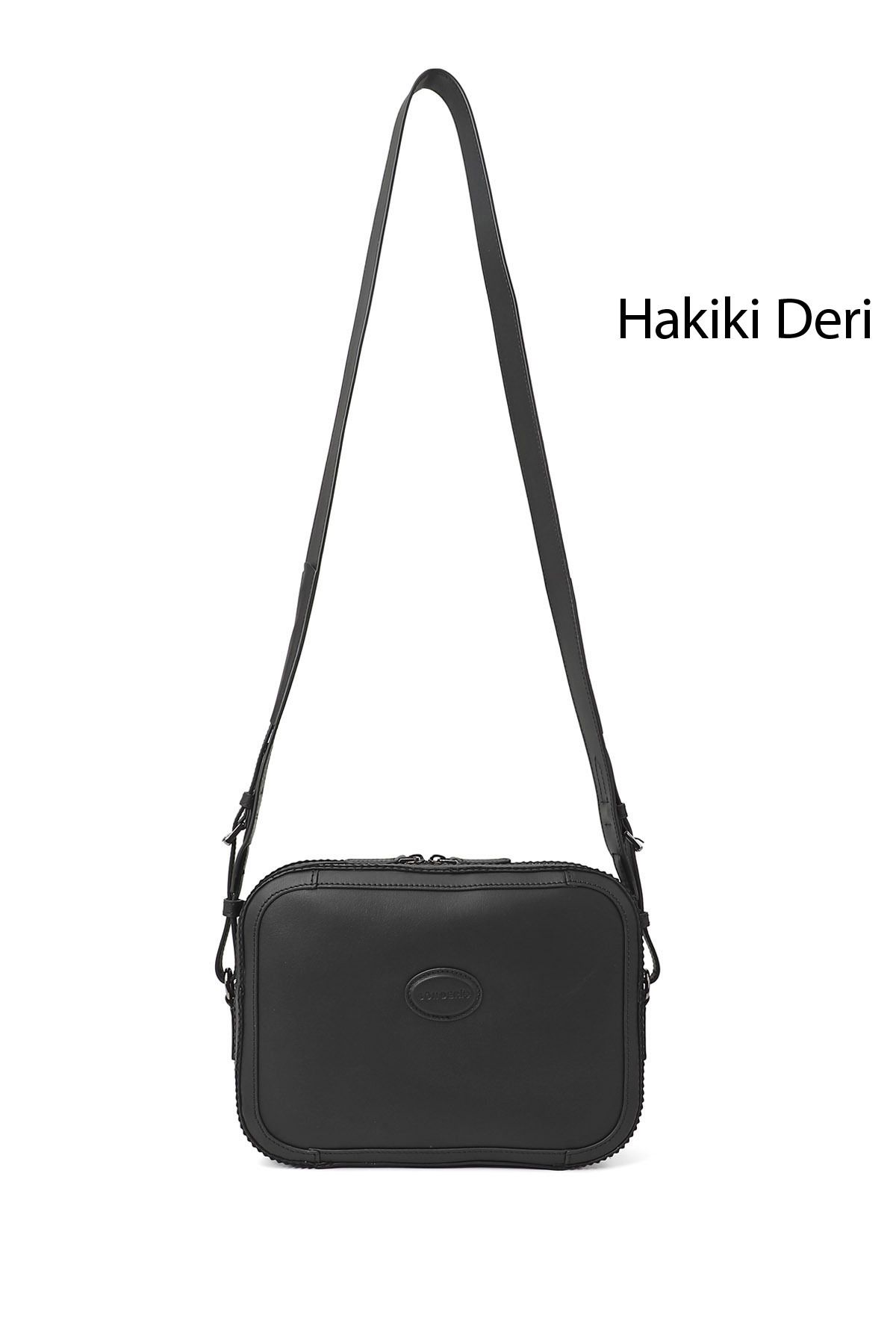 GÖNDERİ(R) Kadın / Kız Siyah Hakiki Deri Uzun Askılı Omuz Çantası