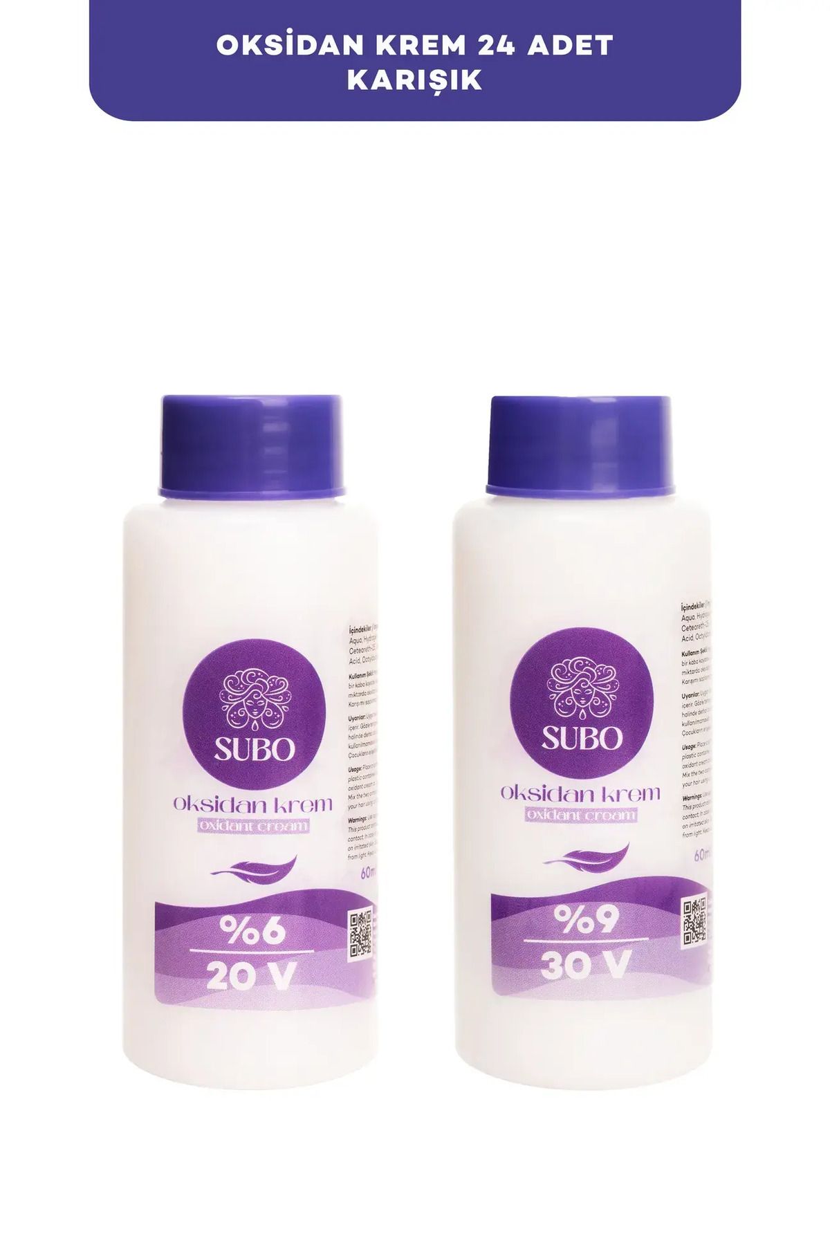 Subo Oksidan Krem Mix (12 %6 20 Volume 12 %9 30 Volume ) 24x60 ml