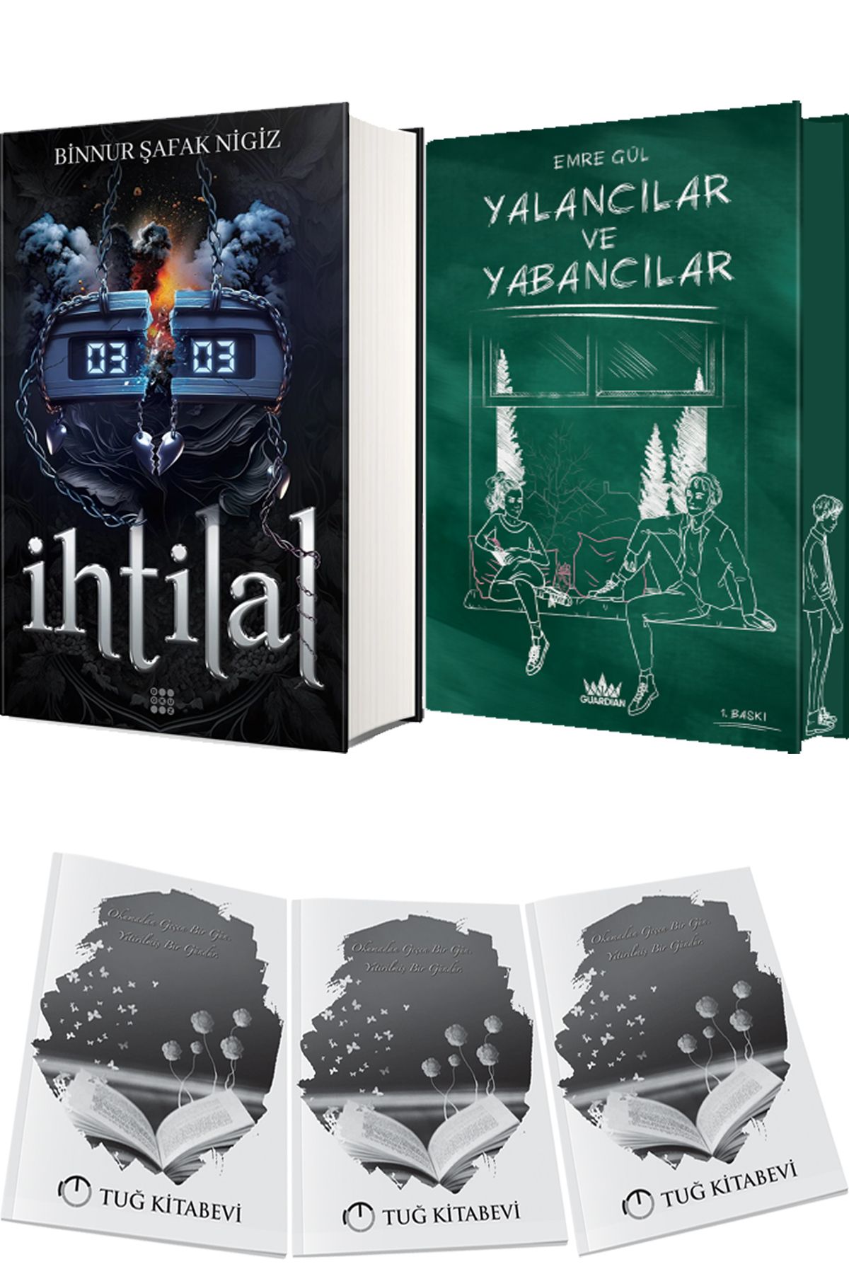 Dokuz Yayınları İhtilal 2 Zede Ciltli ve Yalancılar ve Yabancılar 1 Ciltli Özel Baskı + Hediyeli