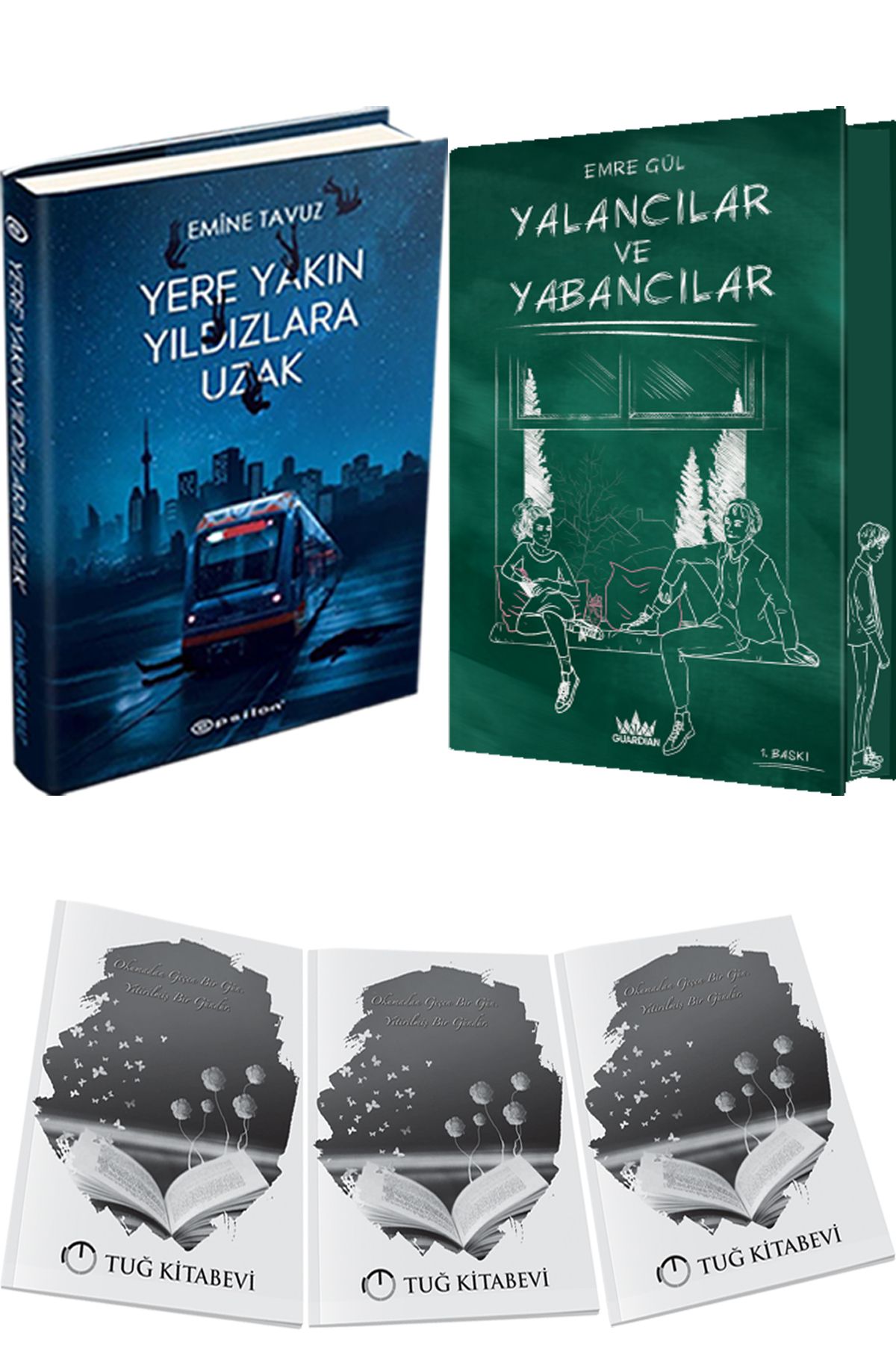 Epsilon Yayınevi Yere Yakın Yıldızlara Uzak Ciltli ve Yalancılar ve Yabancılar 1 Ciltli Özel Baskı + Hediyeli