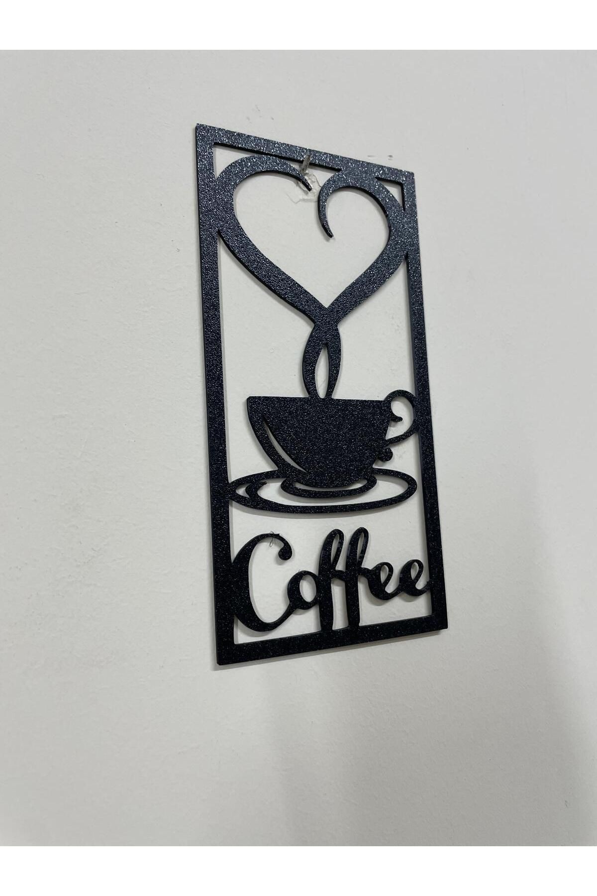 3dmakers COFFEE Yazılı Minimal Duvar Dekoru – 3D Baskı Kahve Köşesi Süsü