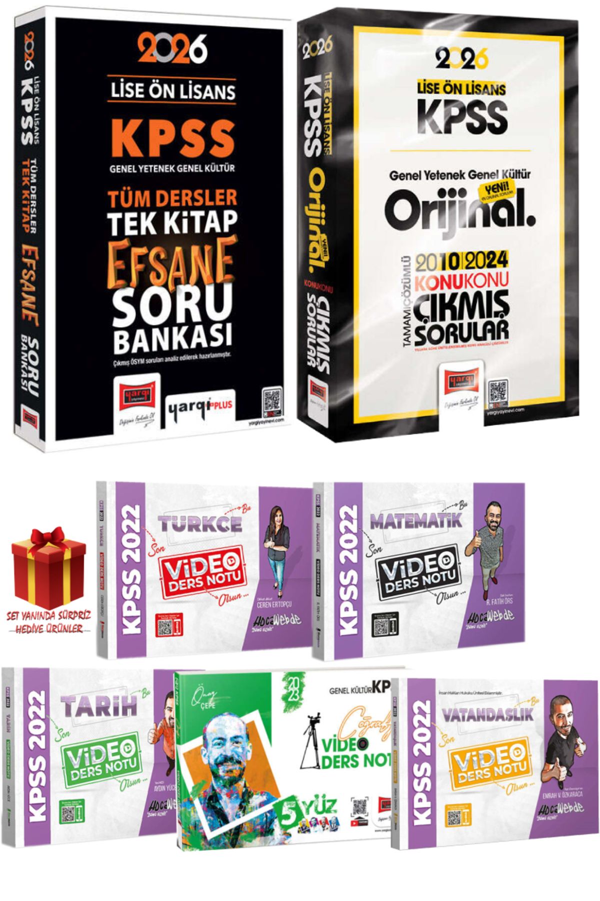 Yargı Yayınları 2026 Yargı Lise Ön Lisans Tüm Dersler Efsane Soru Bankası+GYGK Çıkmış Sorular+Konu Anlatım Seti