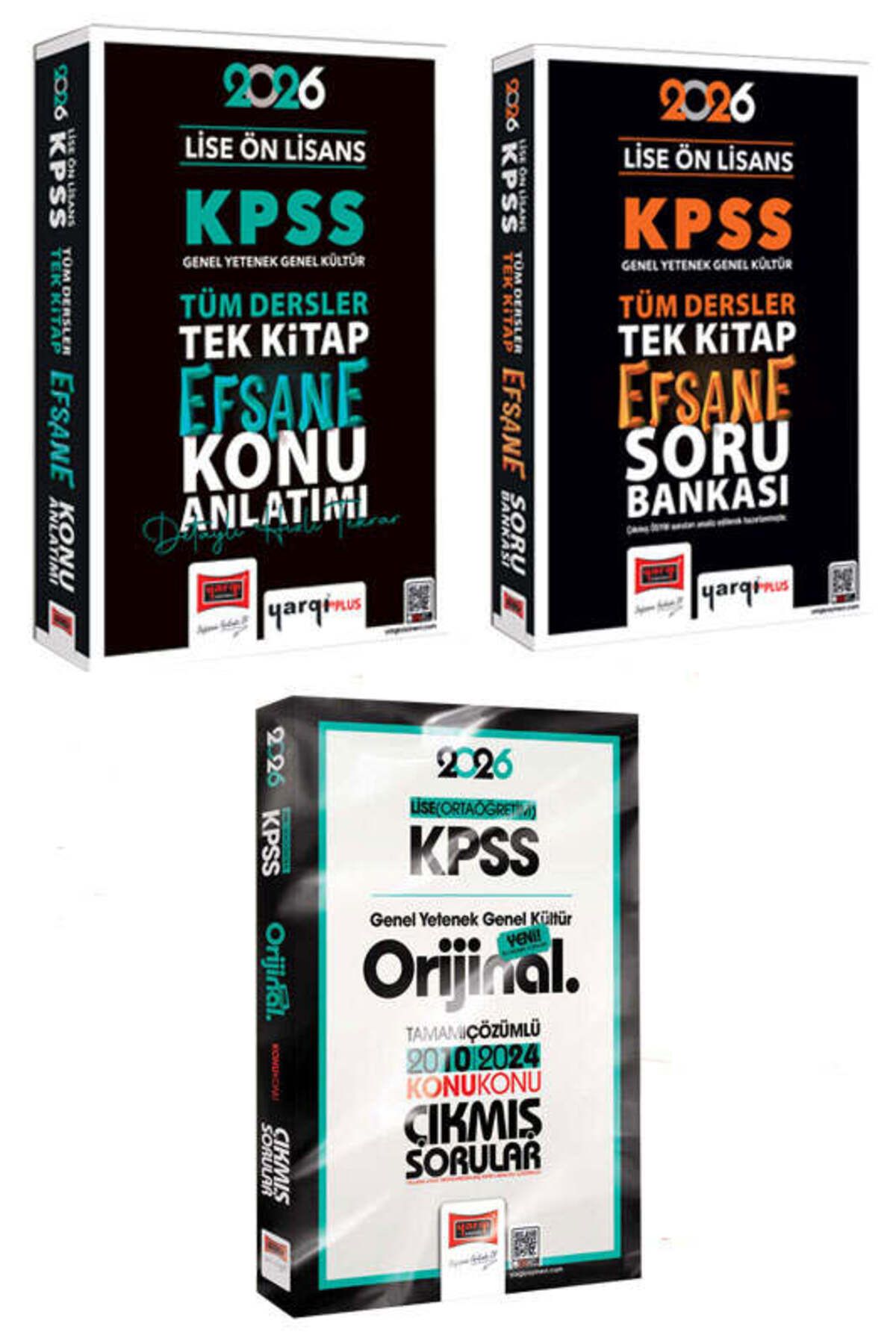 Yargı Yayınları Yargı 2026 KPSS Lise Ön Lisans GK-GY Tüm Dersler Konu - Soru - Lise Ortaöğretim Çıkmış Soru