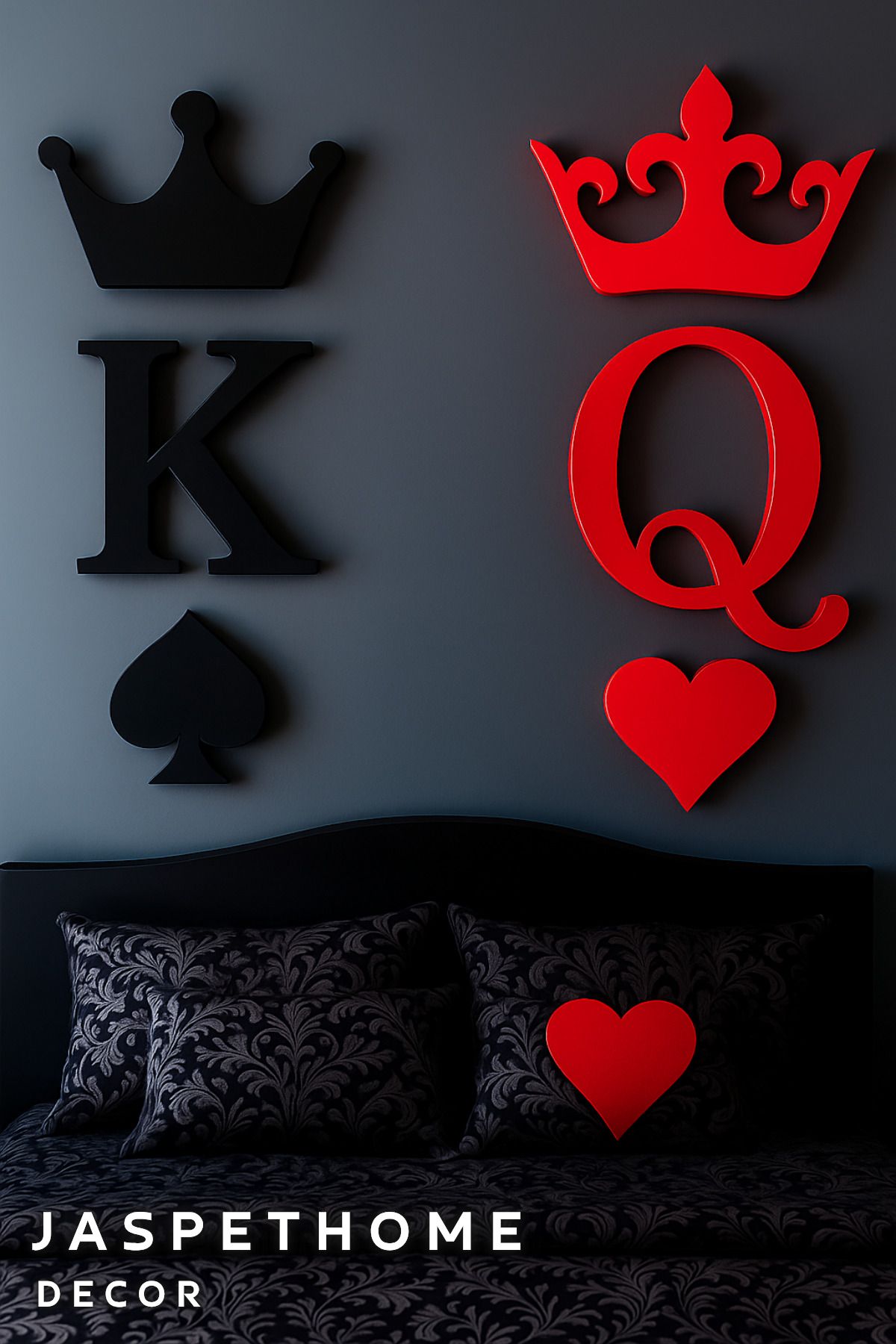 APJ STORE SINCE 2020 Dekoratif Kral ve Kraliçe Figürü 14 x 12 cm