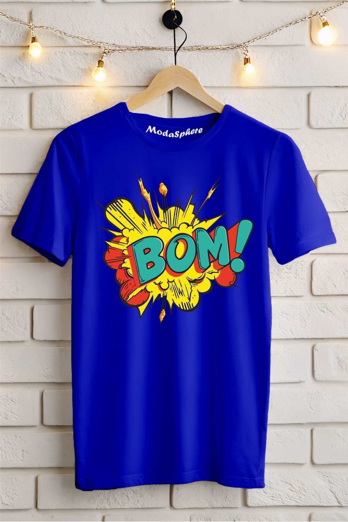 ModaSphere BOM !! Baskılı Unisex Oversize Tişört