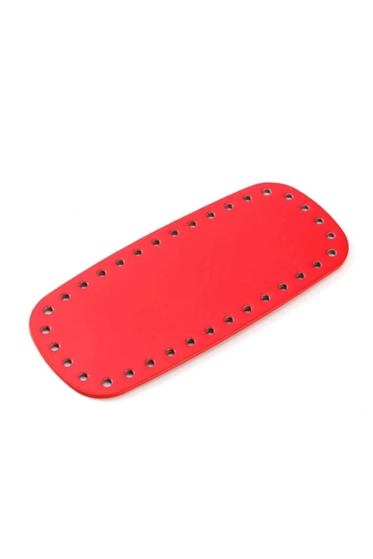 HOBİ 1 Adet Suni Deri Örgü Çanta Tabanı 20x9 cm - El Yapımı Çanta Tabanı Deri Taban Parçası