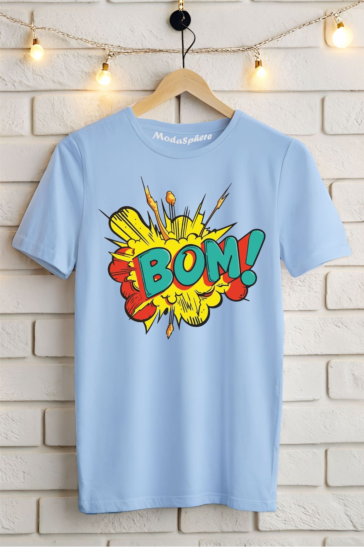 ModaSphere BOM !! Baskılı Unisex Oversize Tişört