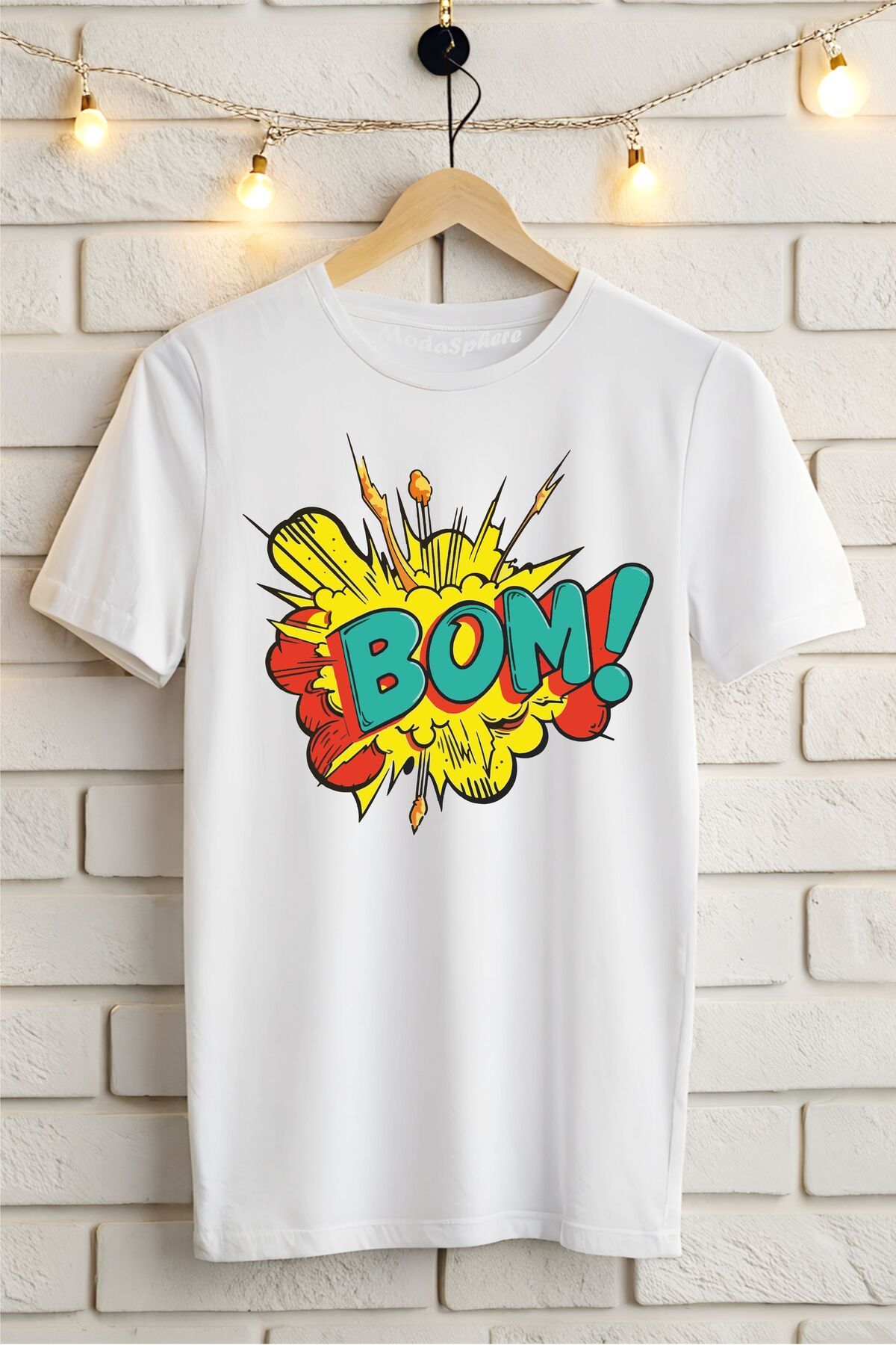 ModaSphere BOM !! Baskılı Unisex Oversize Tişört