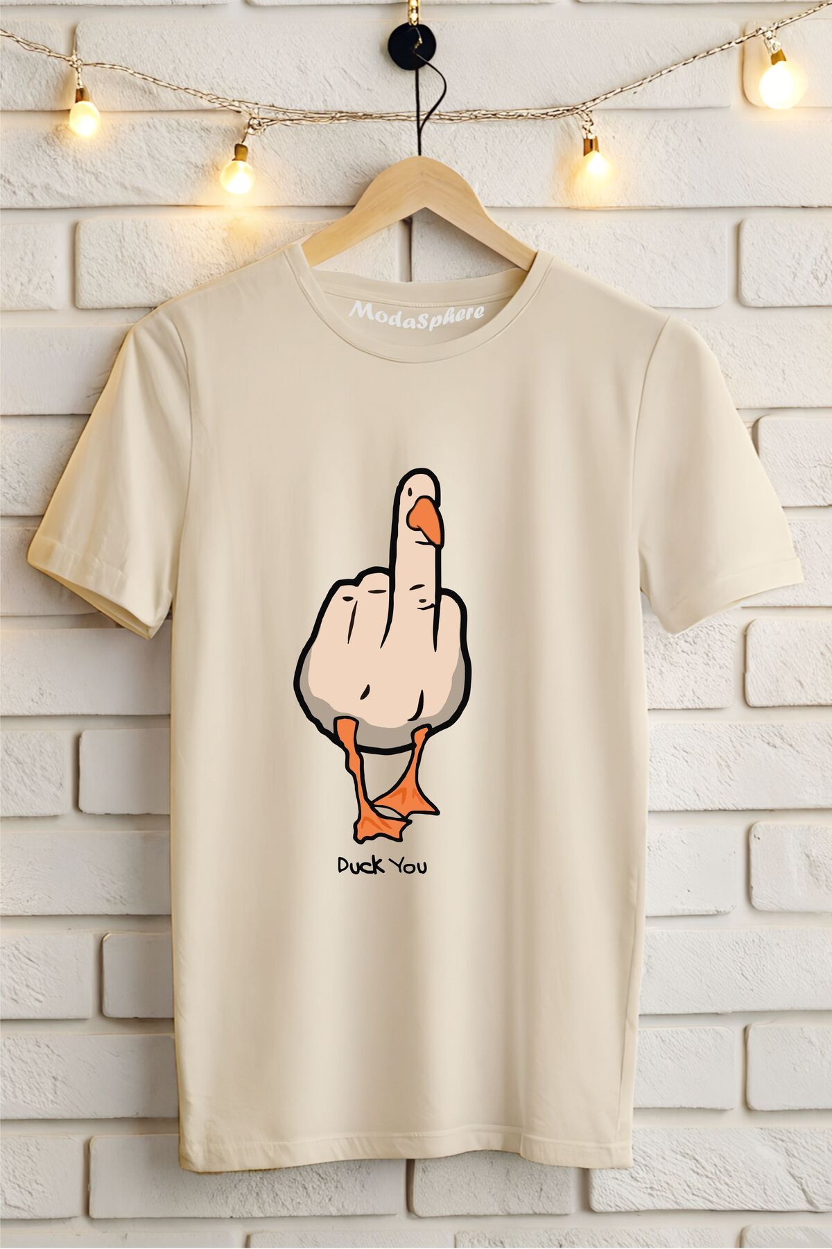 ModaSphere Baskılı Unisex Oversize Tişört