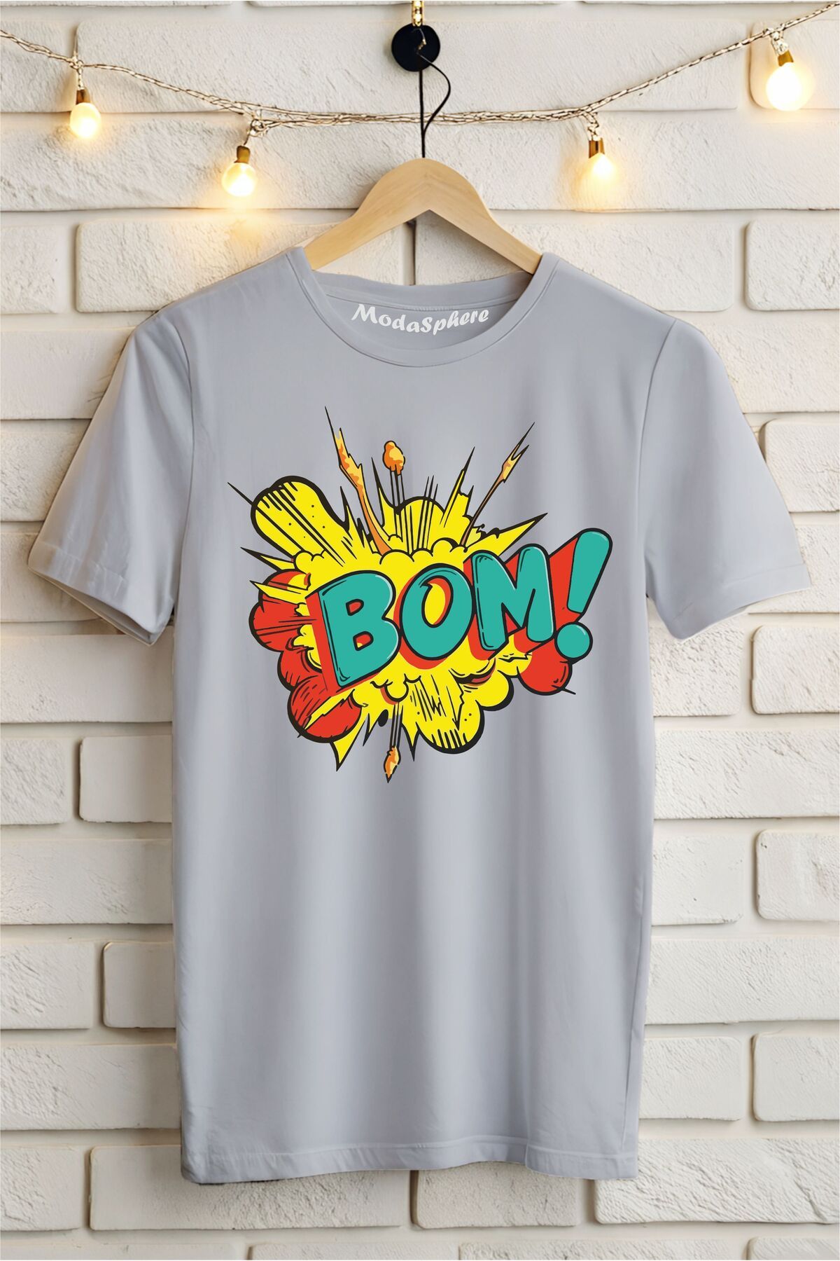 ModaSphere BOM !! Baskılı Unisex Oversize Tişört
