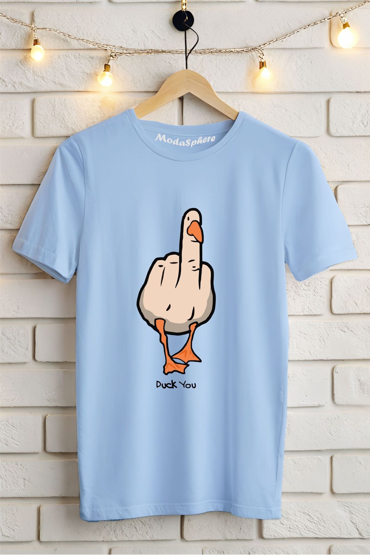 ModaSphere Baskılı Unisex Oversize Tişört