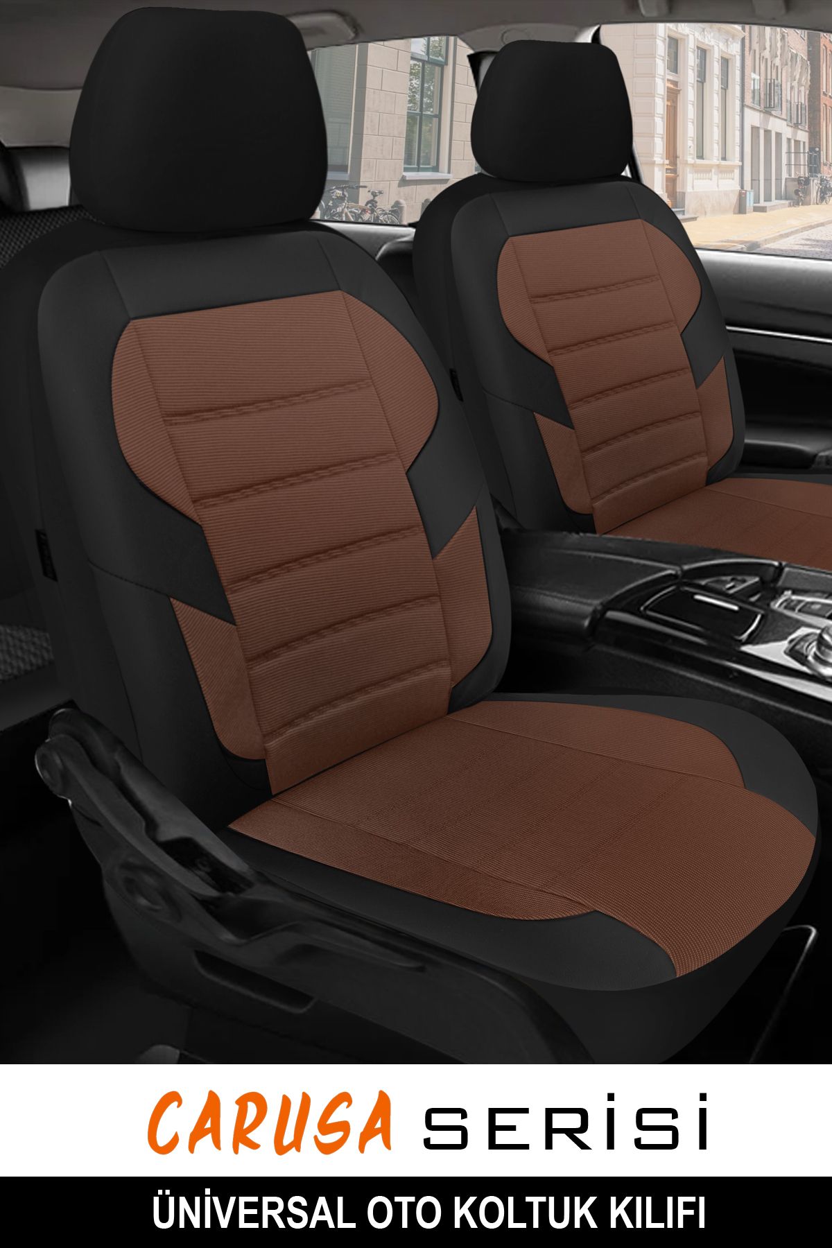 GM-DESIGN Carusa Serisi Üniversal Oto Koltuk Kılıfı - 5 Koltuk Tam Set