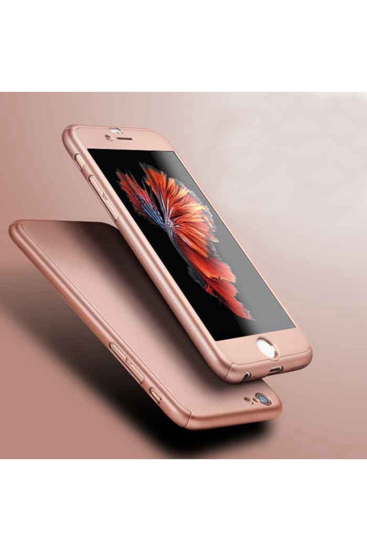 Rose-Apple iPhone 7 Plus Case, FullBody Rose-Gold, 360 degree full coverage with free glass protector 2
