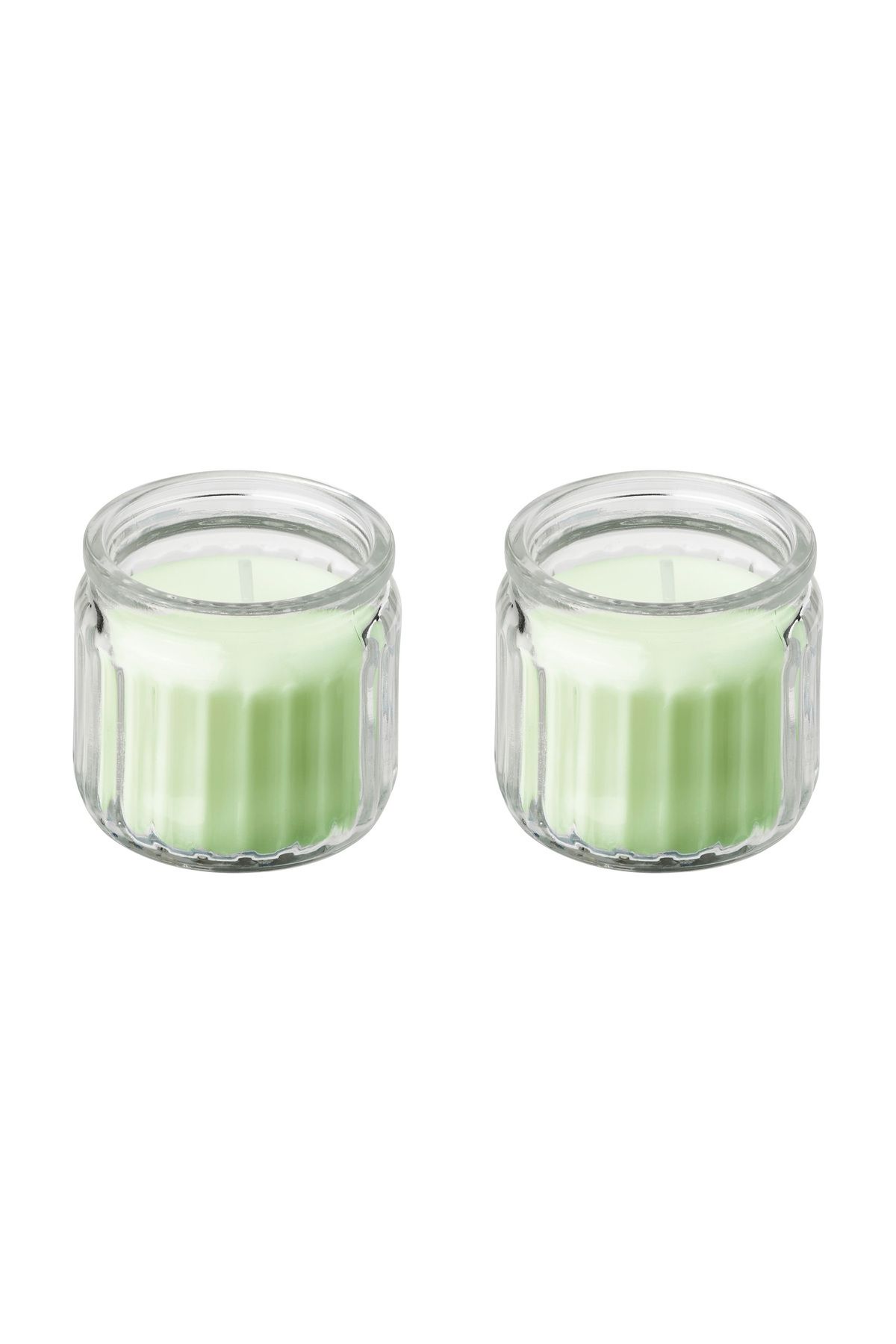 Saatistan Açık Yeşil Kokulu Tealight Mum, 12 Saat, 2 Adet, Elma Aromalı