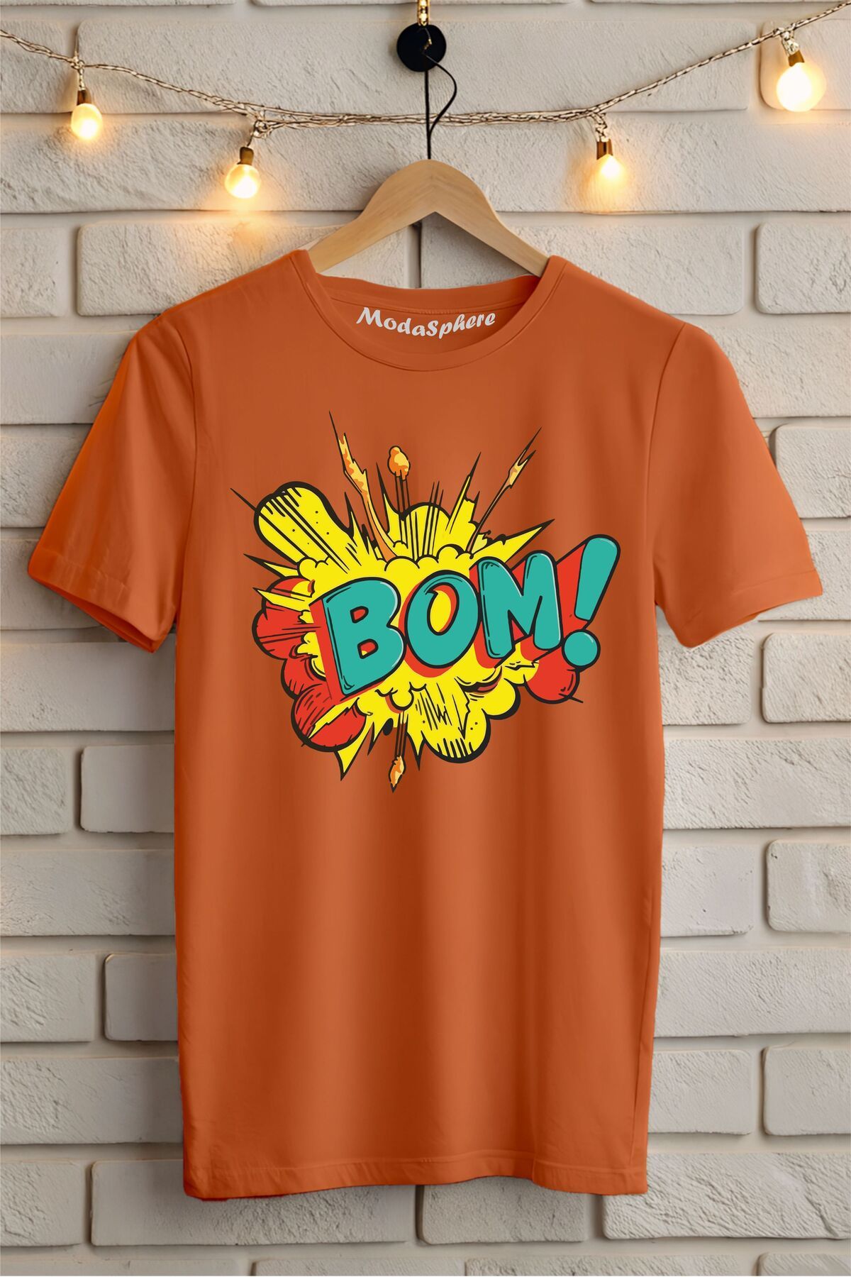 ModaSphere BOM !! Baskılı Unisex Oversize Tişört