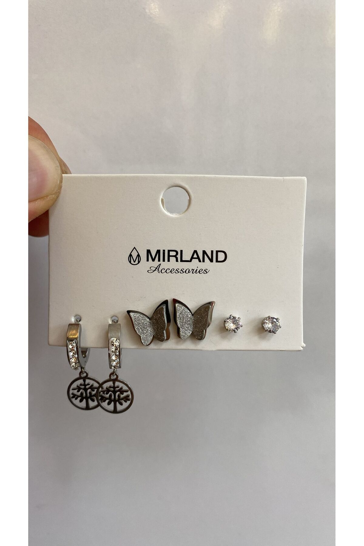MİRLAND TAKI ŞIK ÇELİK KADIN 6 LI KÜPE SETİ