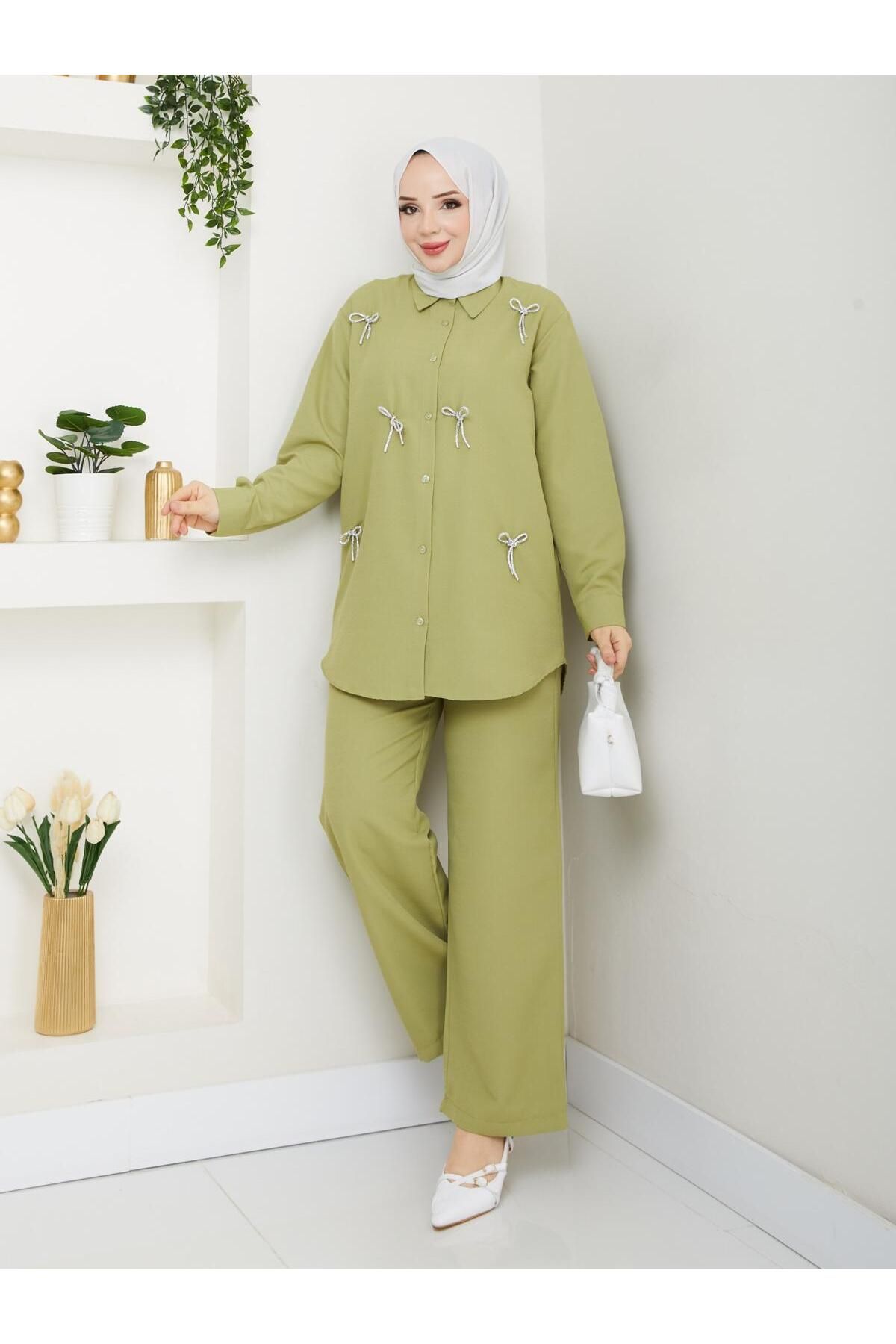 moda paketi Tesettür 2li Takım Fiyonklu
