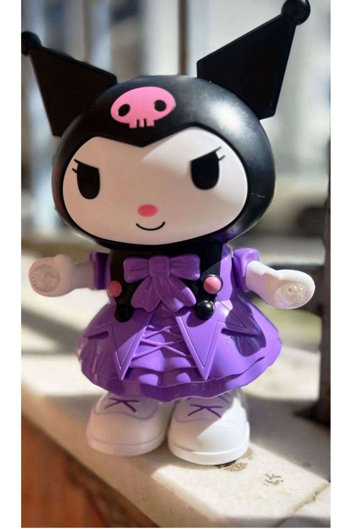 egemen oyuncak Kuromi Dans Eden Sesli Işıklı Hareketli Eğitici Oyuncak Robot Bebek