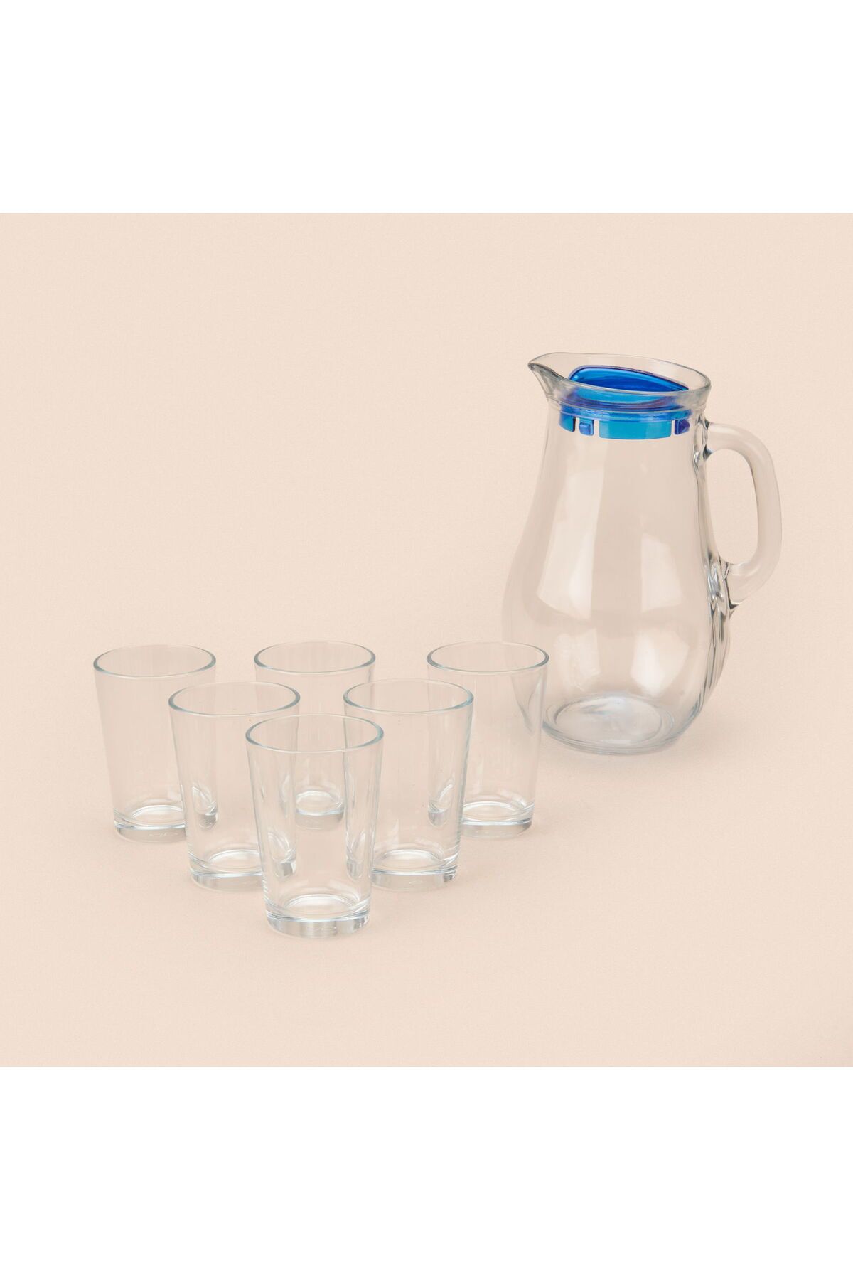 Paşabahçe Bistro Su Seti - Şeffaf / Mavi - 1850 ml