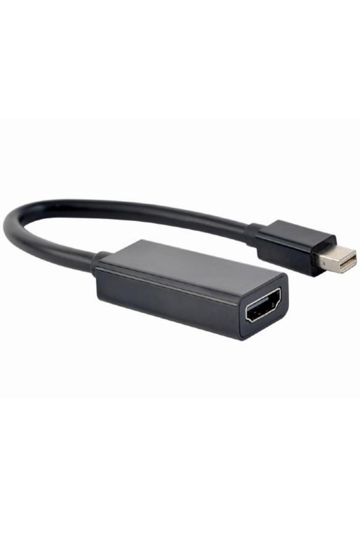 Gembird-Cablu video Gembird A-mDPM-HDMIF-02, Mini-DisplayPort (T) la HDMI (M), 10cm, Full HD la 60Hz, Negru 1