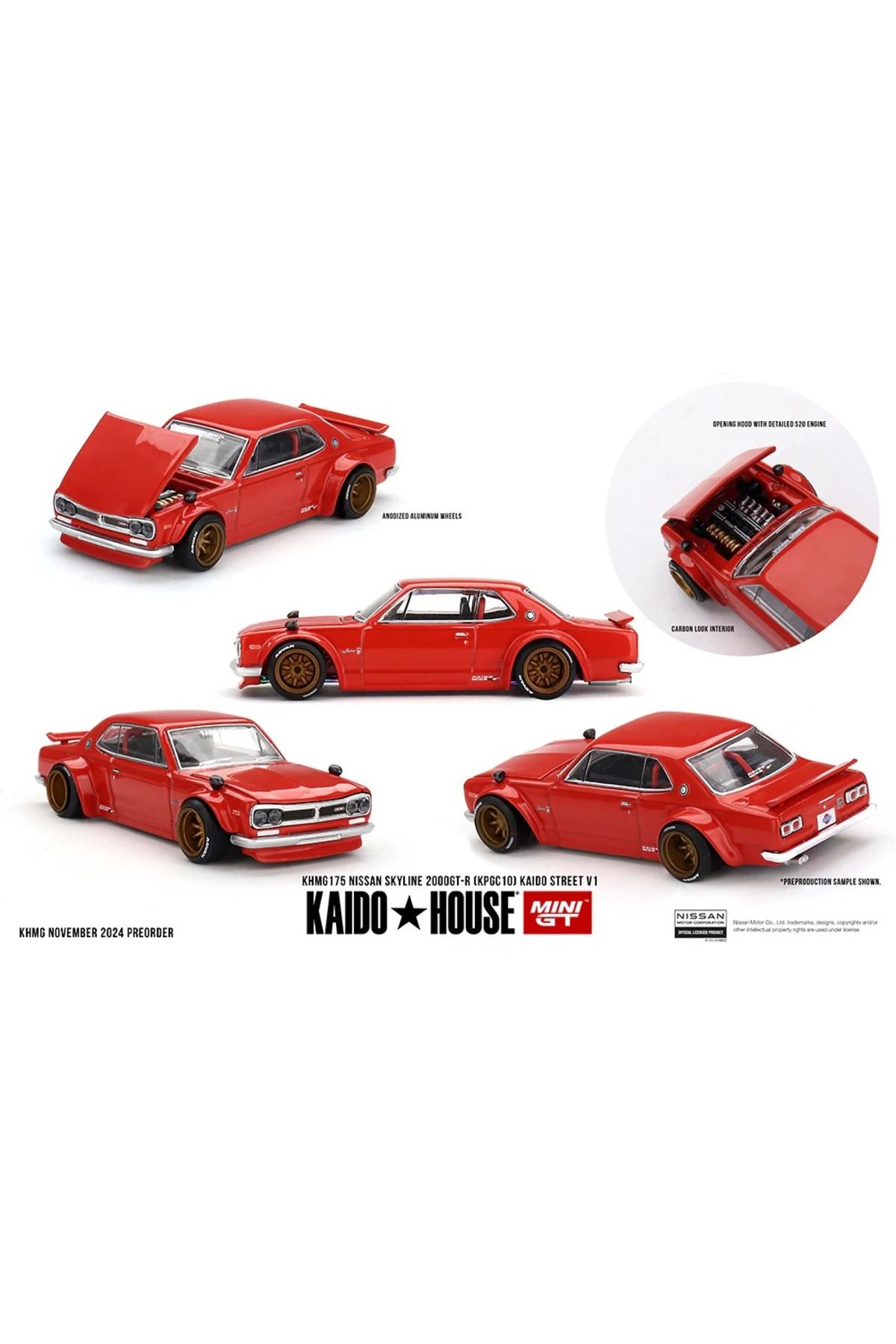 mini gt 1/64 175 [KaidoHouse x MiniGT] Nissan Skyline 2000GT-R (KPGC10) Kaido Street V1