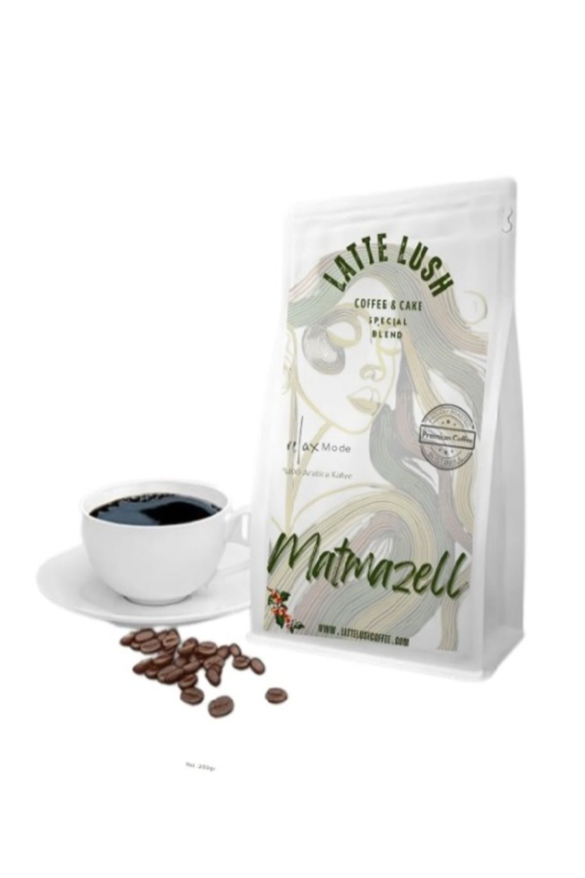 LATTE LUSH COFFEE CAKE Filtre Kahve Matmazell Blend Professional (Çekirdek) 100 gr