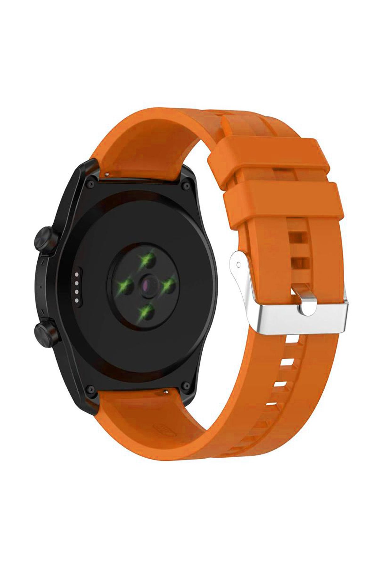 Forzacase Samsung Watch Active 2 40 mm ile uyumlu Tokalı Çizgi Desen Silikon Kordon Kayış - FC1069